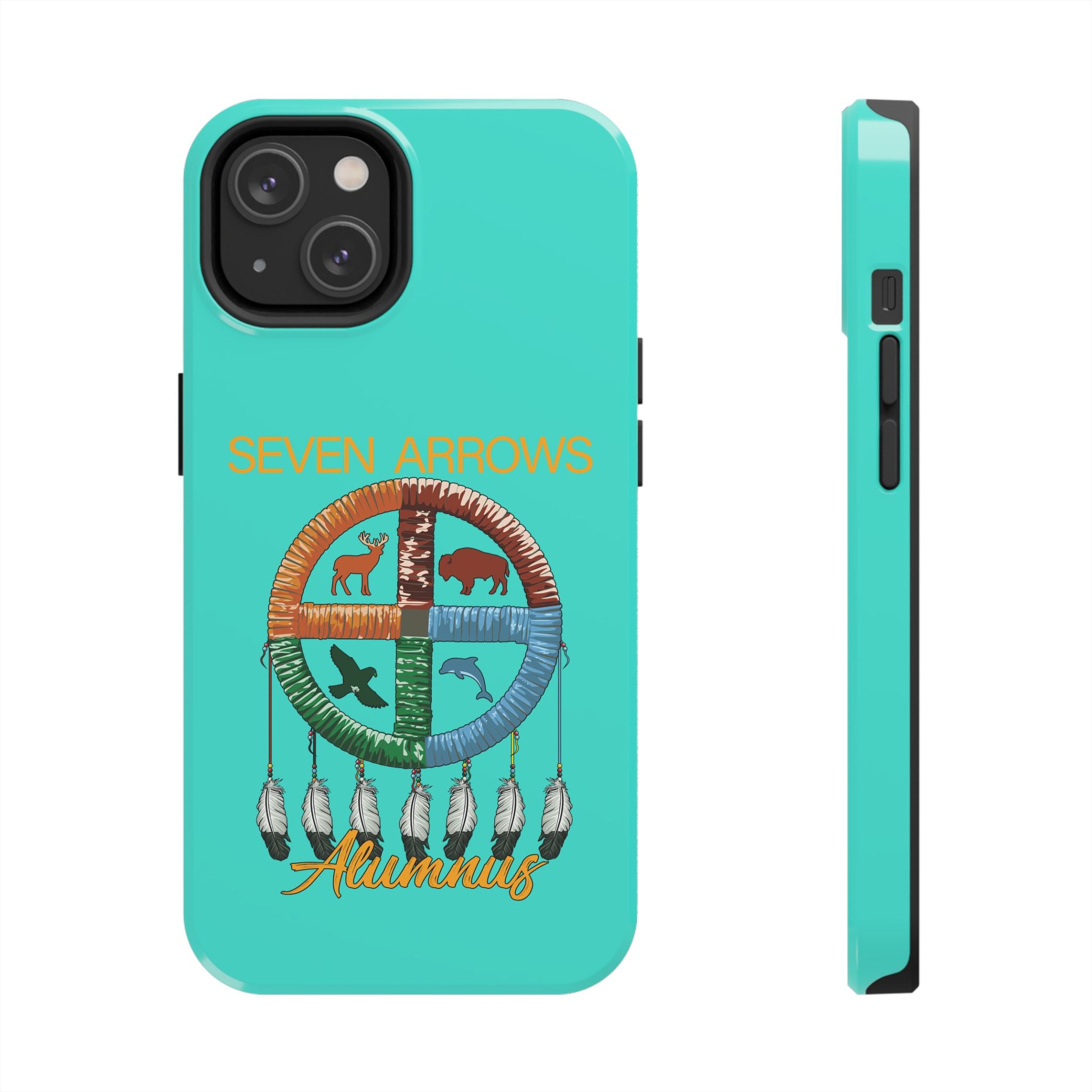 Tough Phone Case — 'Seven Arrows' Medicine Wheel Design (Alumnus)
