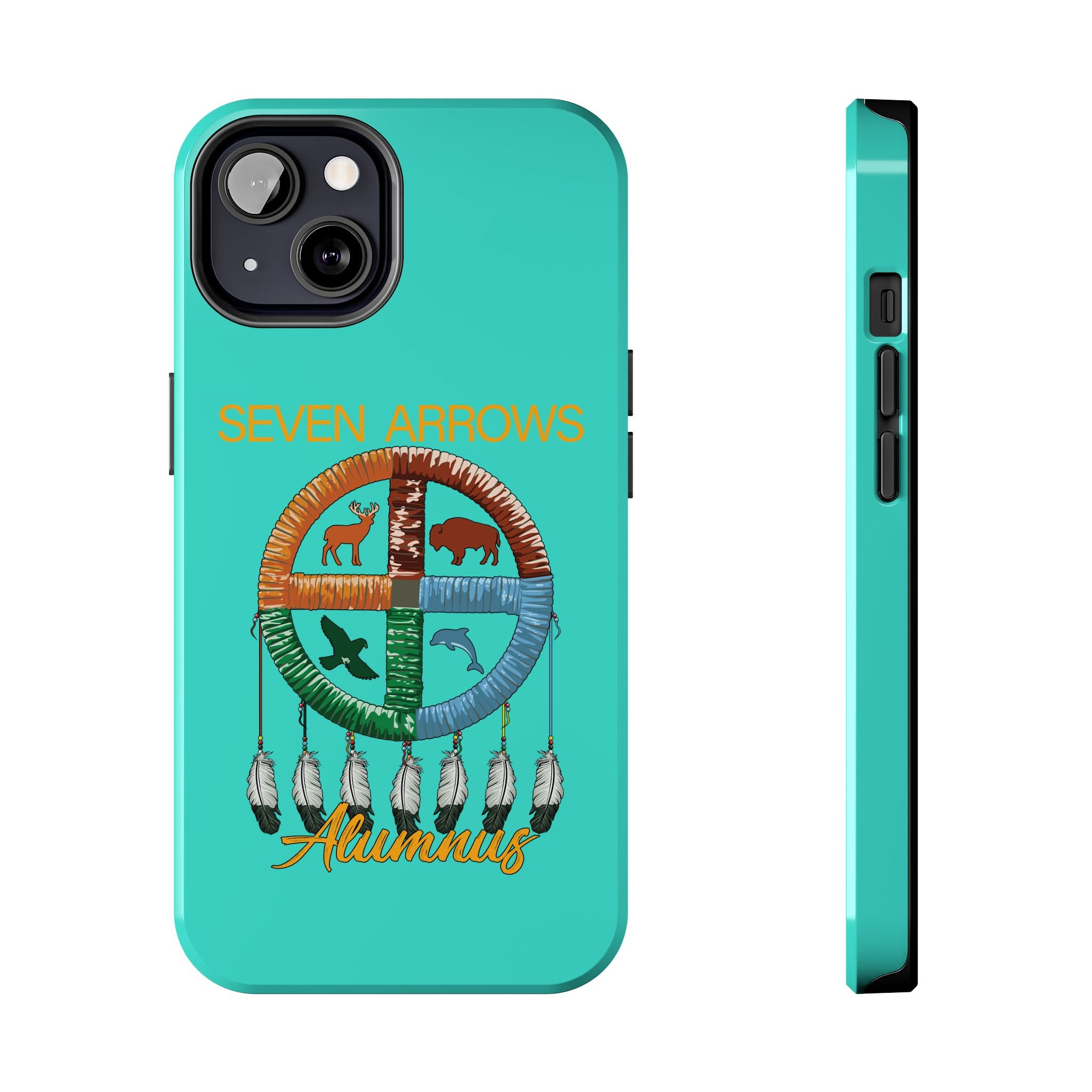 Tough Phone Case — 'Seven Arrows' Medicine Wheel Design (Alumnus)