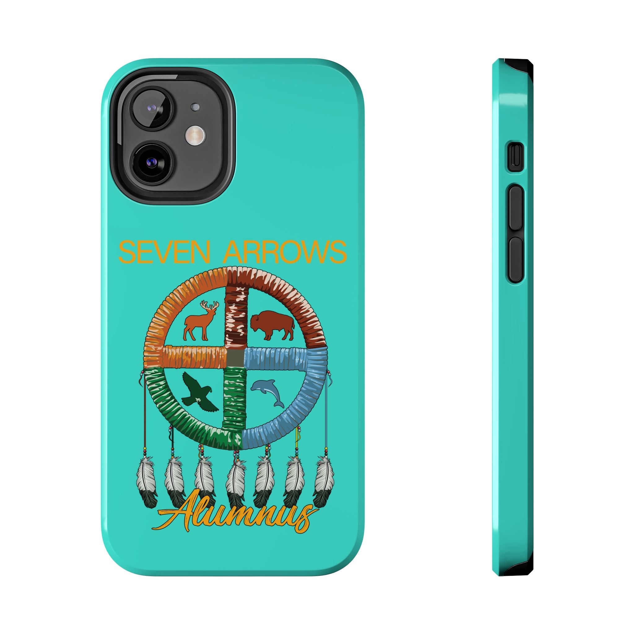 Tough Phone Case — 'Seven Arrows' Medicine Wheel Design (Alumnus)