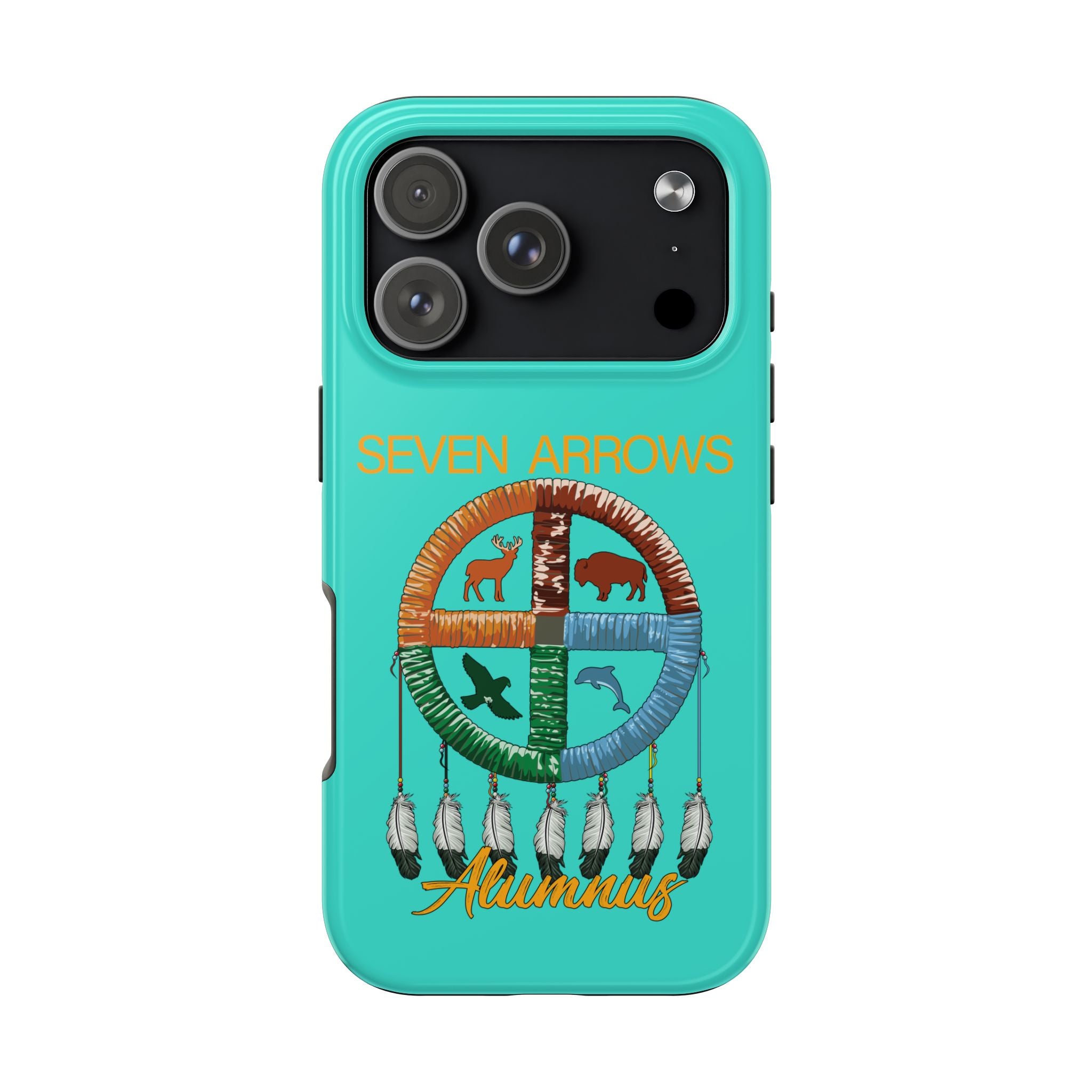 Tough Phone Case — 'Seven Arrows' Medicine Wheel Design (Alumnus)