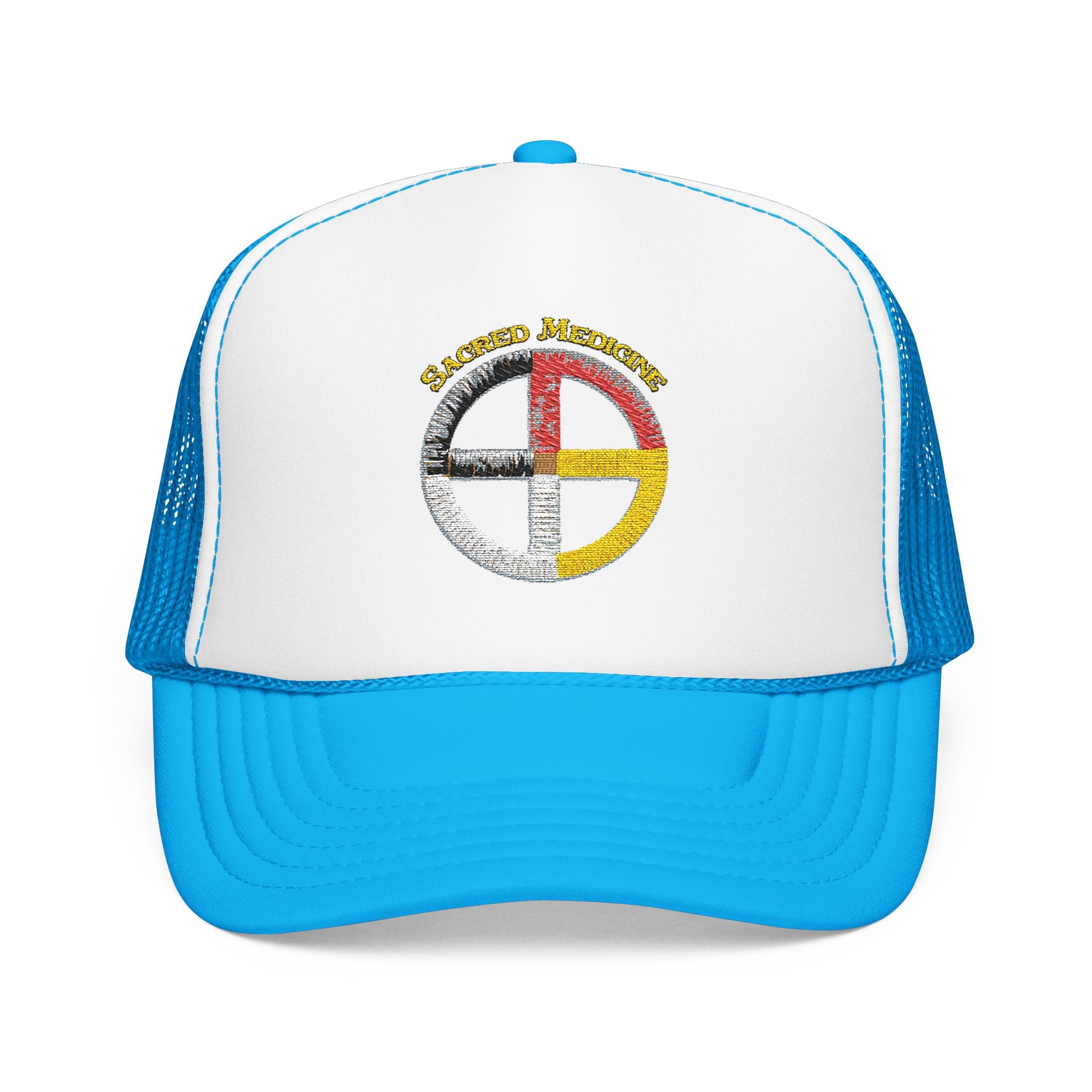 Ojibwe Sacred Medicine Wheel Trucker Hat