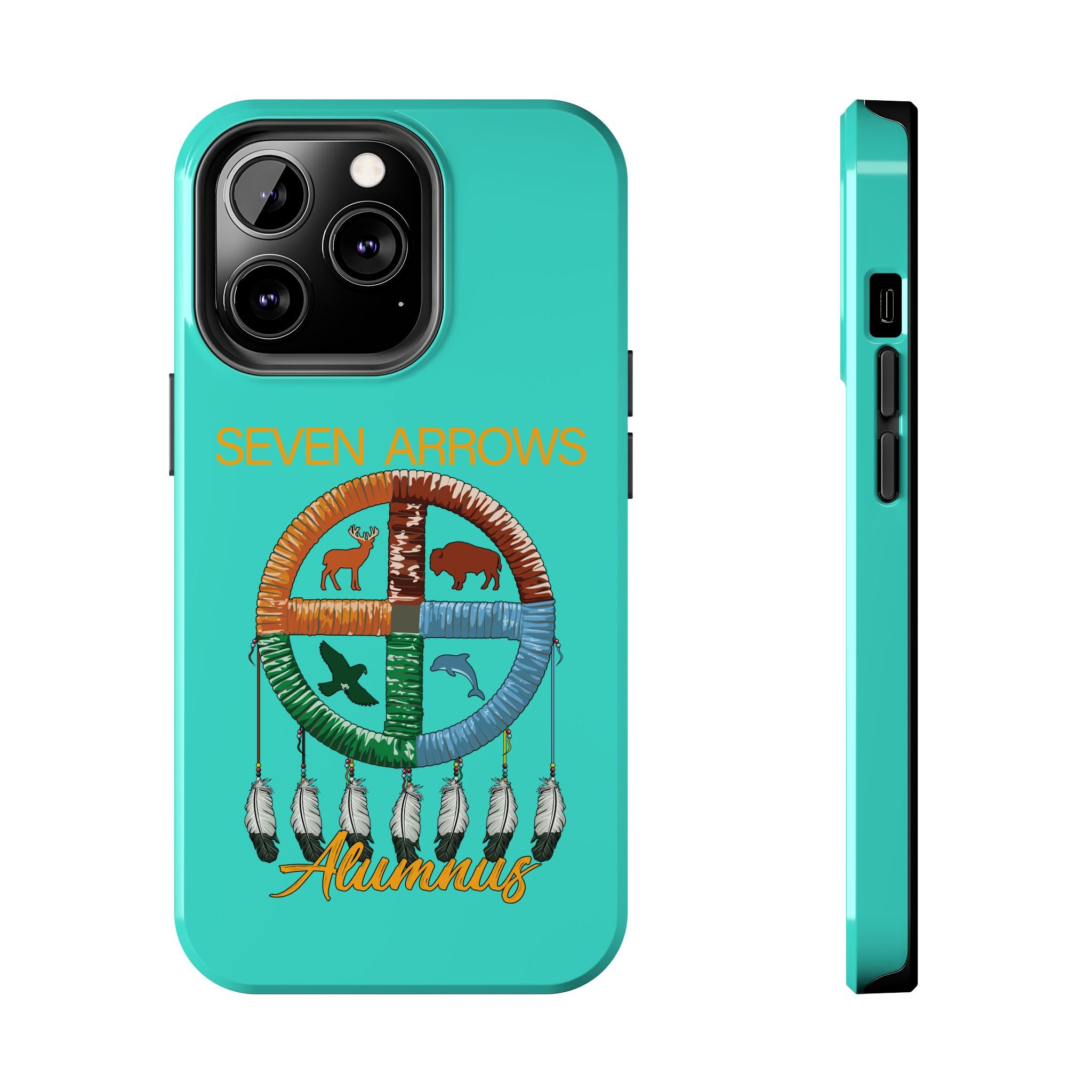 Tough Phone Case — 'Seven Arrows' Medicine Wheel Design (Alumnus)