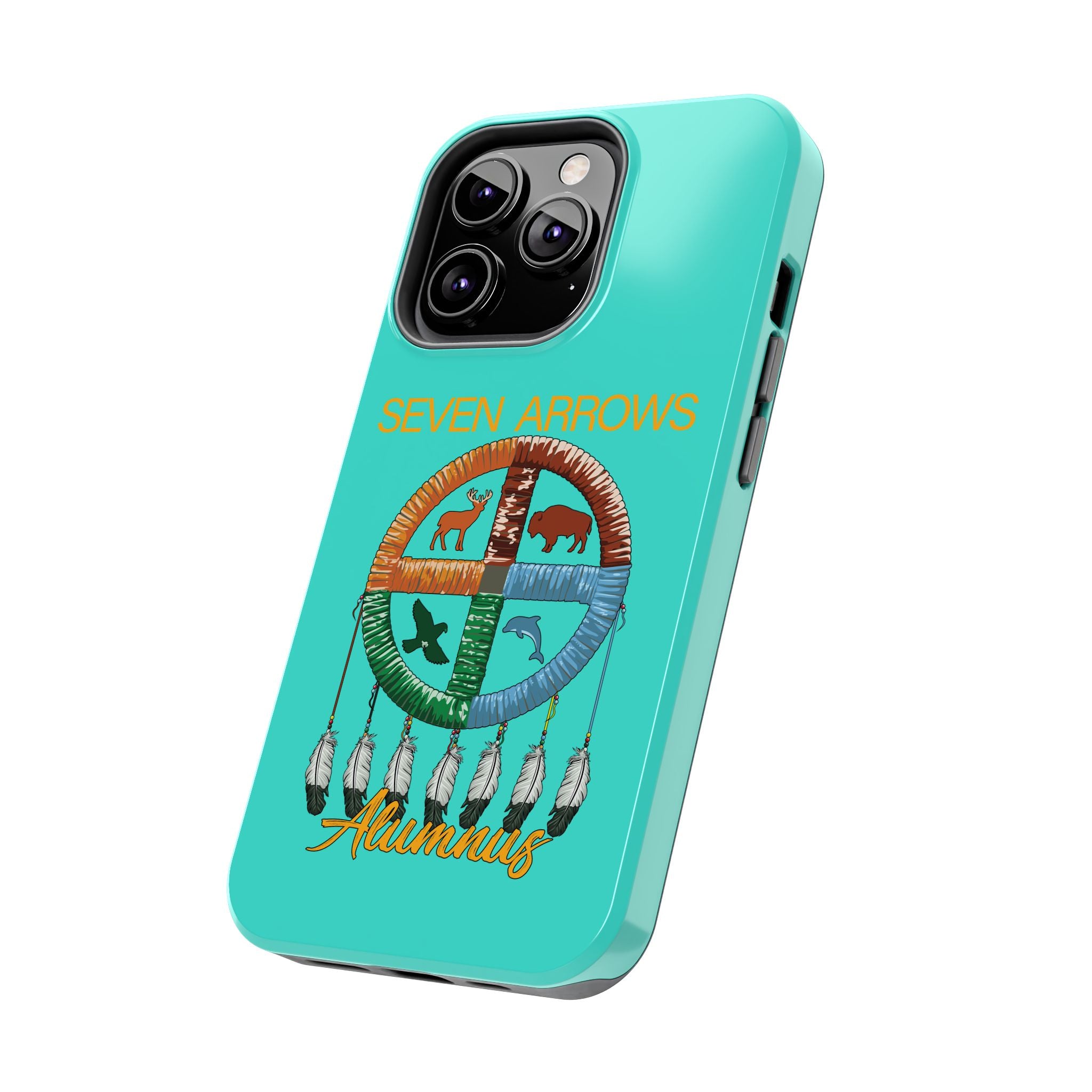 Tough Phone Case — 'Seven Arrows' Medicine Wheel Design (Alumnus)