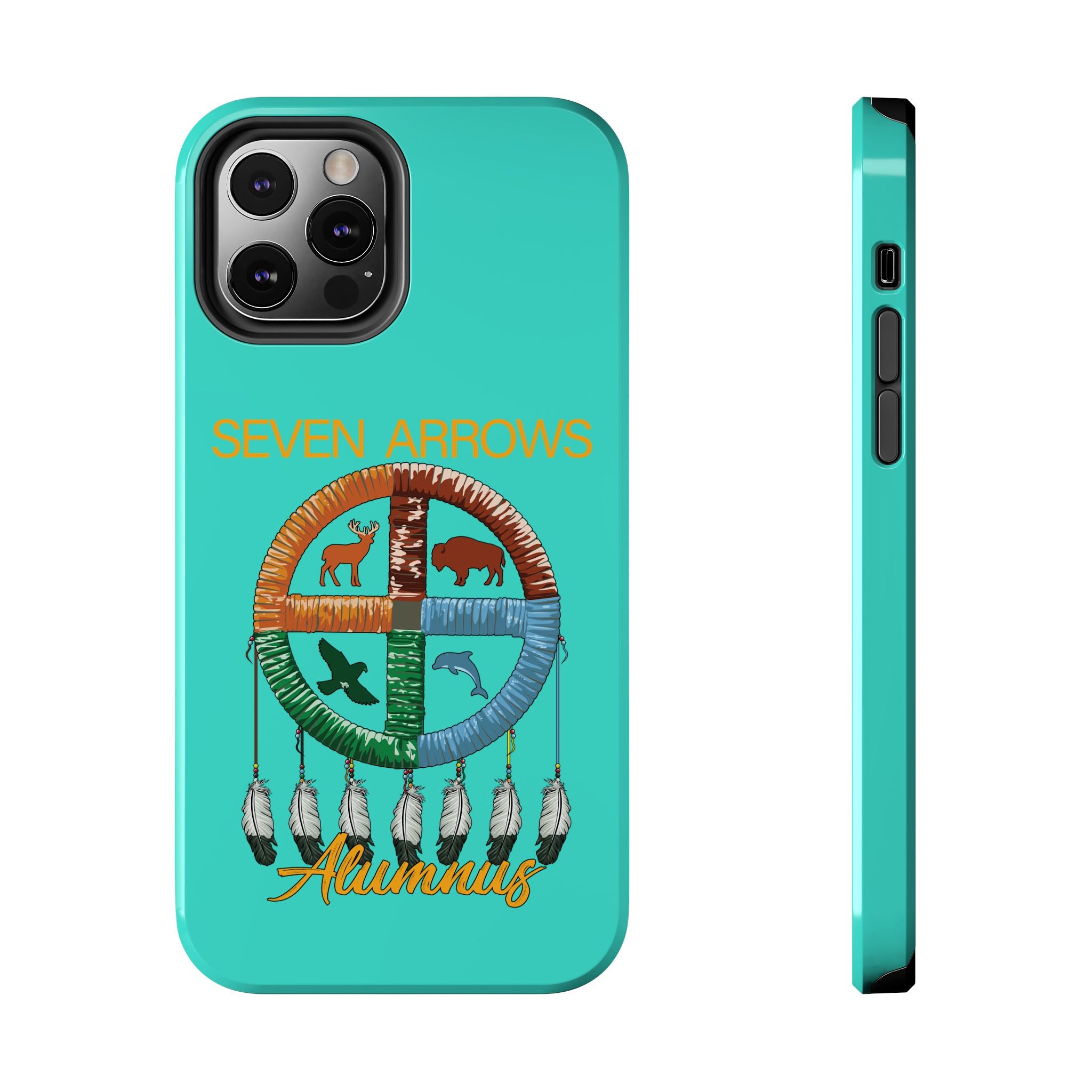 Tough Phone Case — 'Seven Arrows' Medicine Wheel Design (Alumnus)