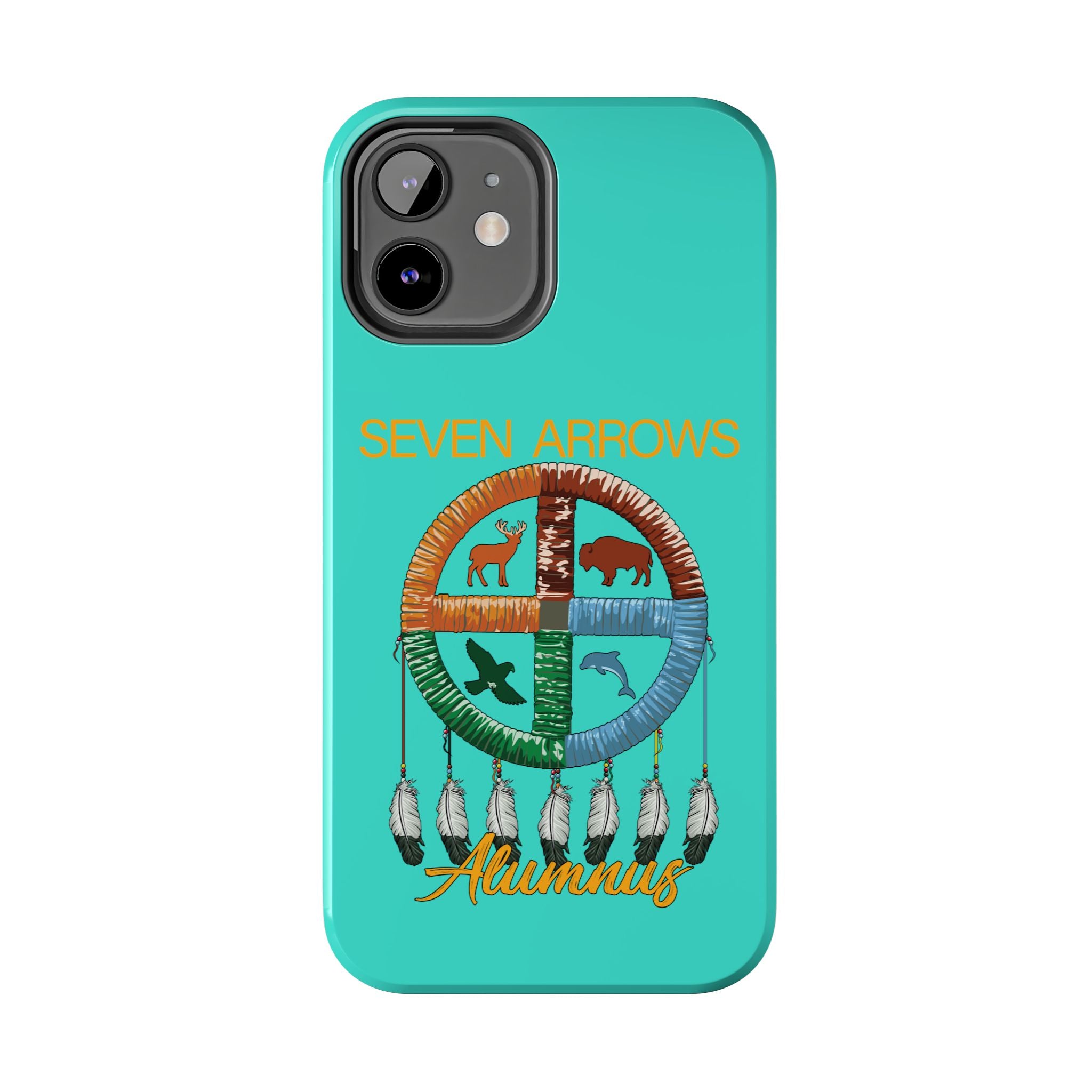 Tough Phone Case — 'Seven Arrows' Medicine Wheel Design (Alumnus)