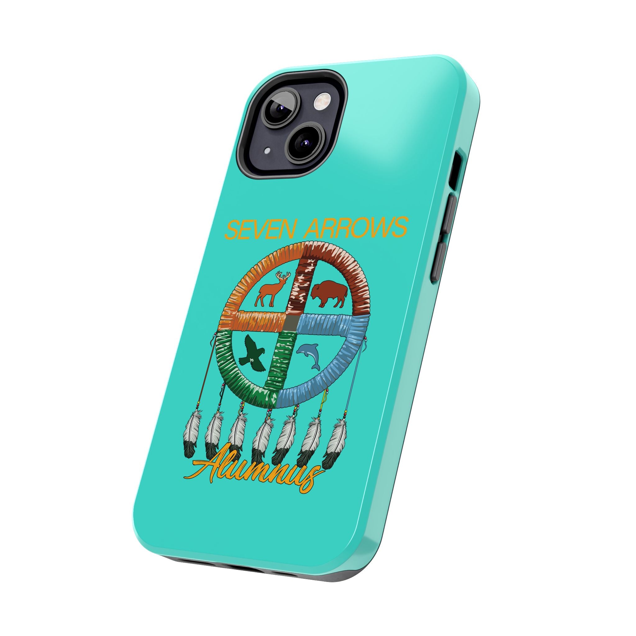 Tough Phone Case — 'Seven Arrows' Medicine Wheel Design (Alumnus)