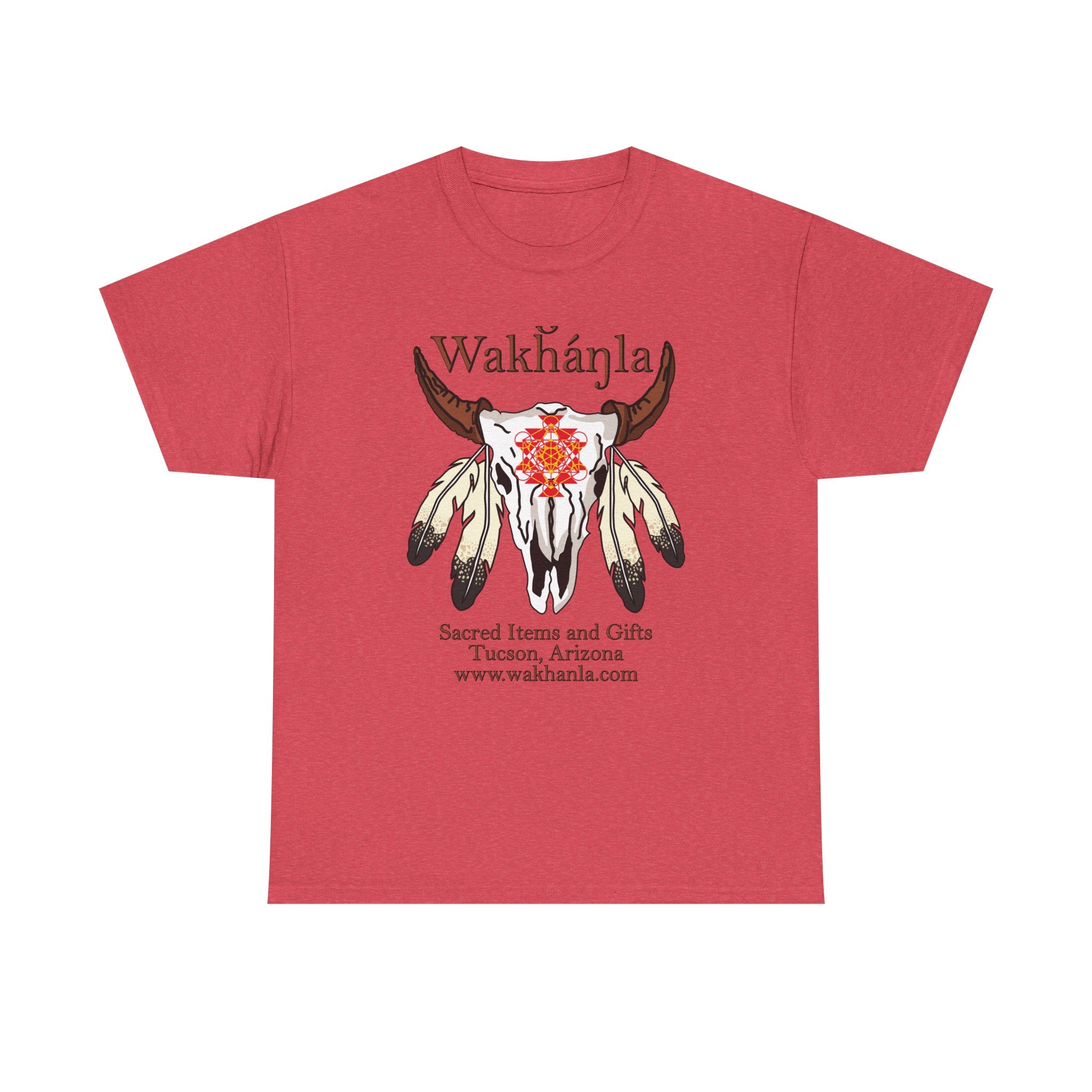 Wakhanla Buffalo Skull Logo T-Shirt — Native-Inspired Sacred Geometry Tee