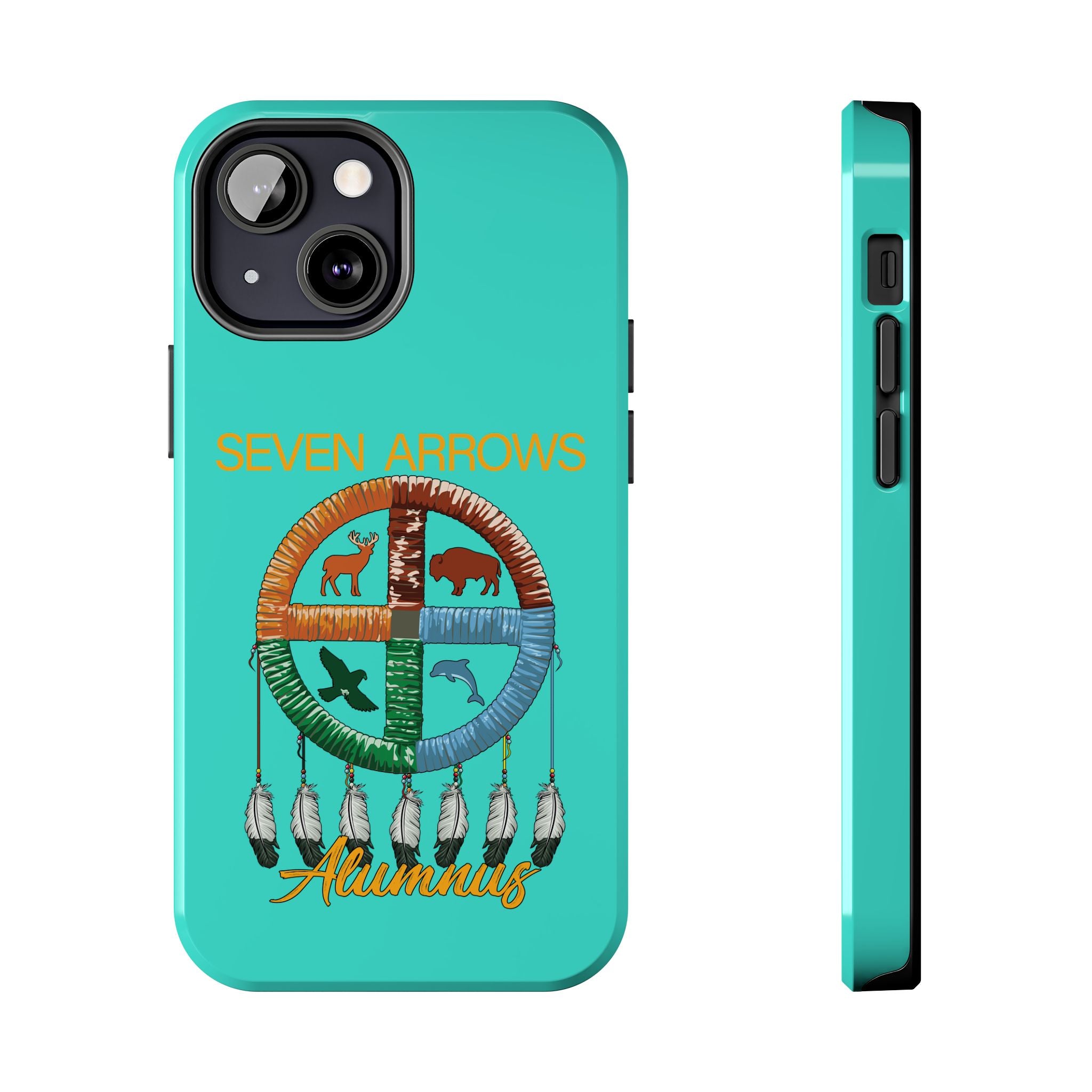 Tough Phone Case — 'Seven Arrows' Medicine Wheel Design (Alumnus)