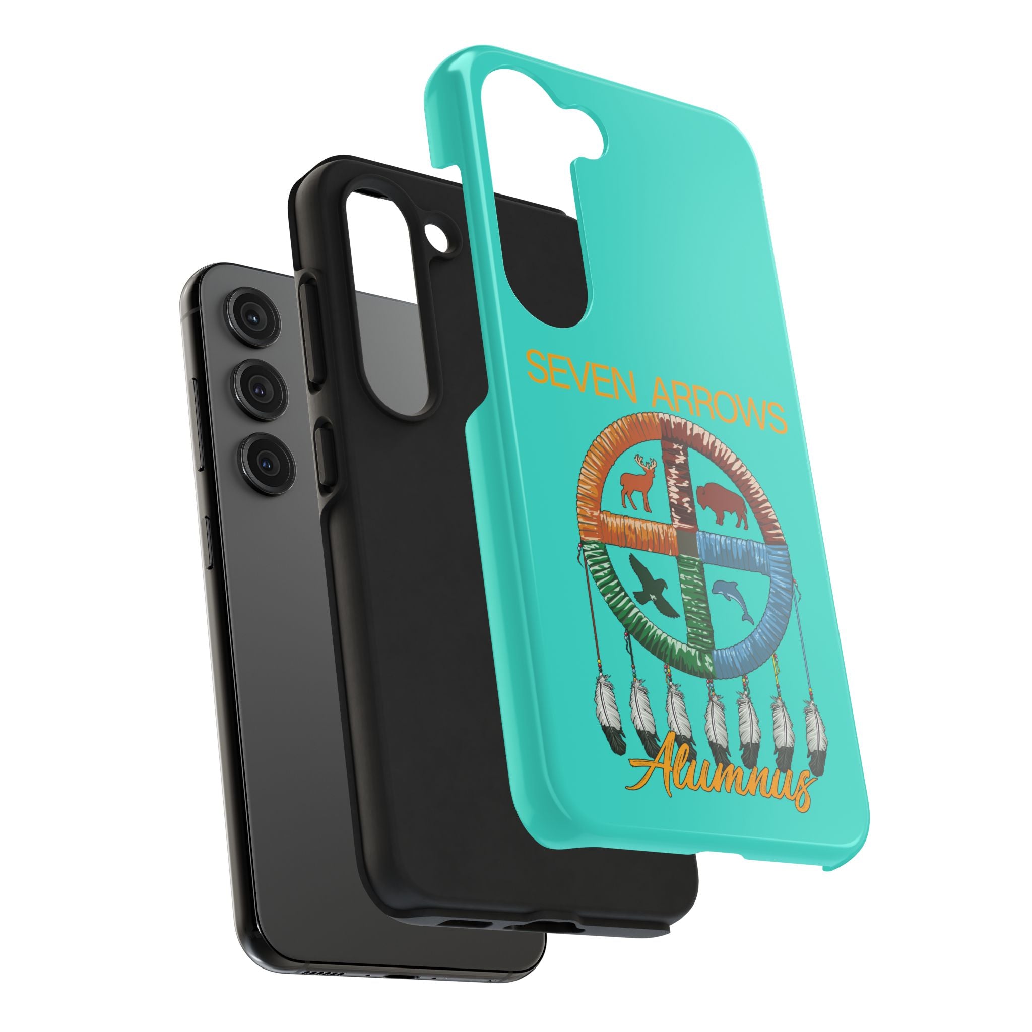 Tough Phone Case — 'Seven Arrows' Medicine Wheel Design (Alumnus)
