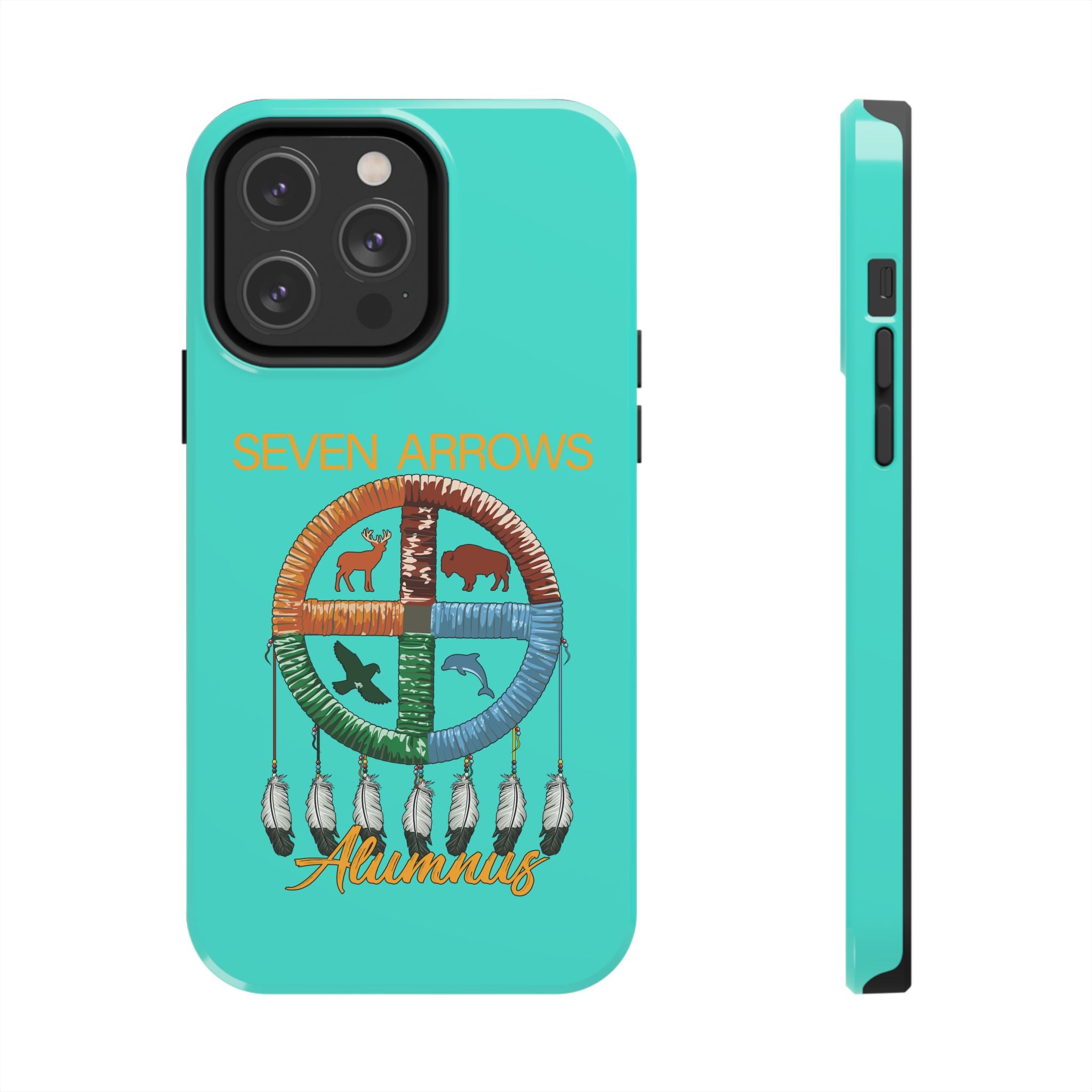 Tough Phone Case — 'Seven Arrows' Medicine Wheel Design (Alumnus)