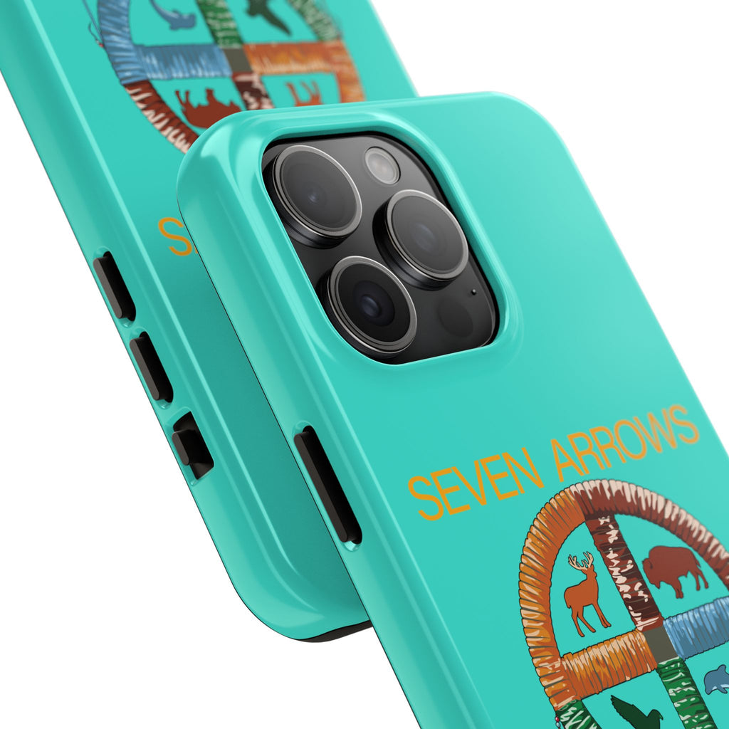 Tough Phone Case — 'Seven Arrows' Medicine Wheel Design (Alumnus)