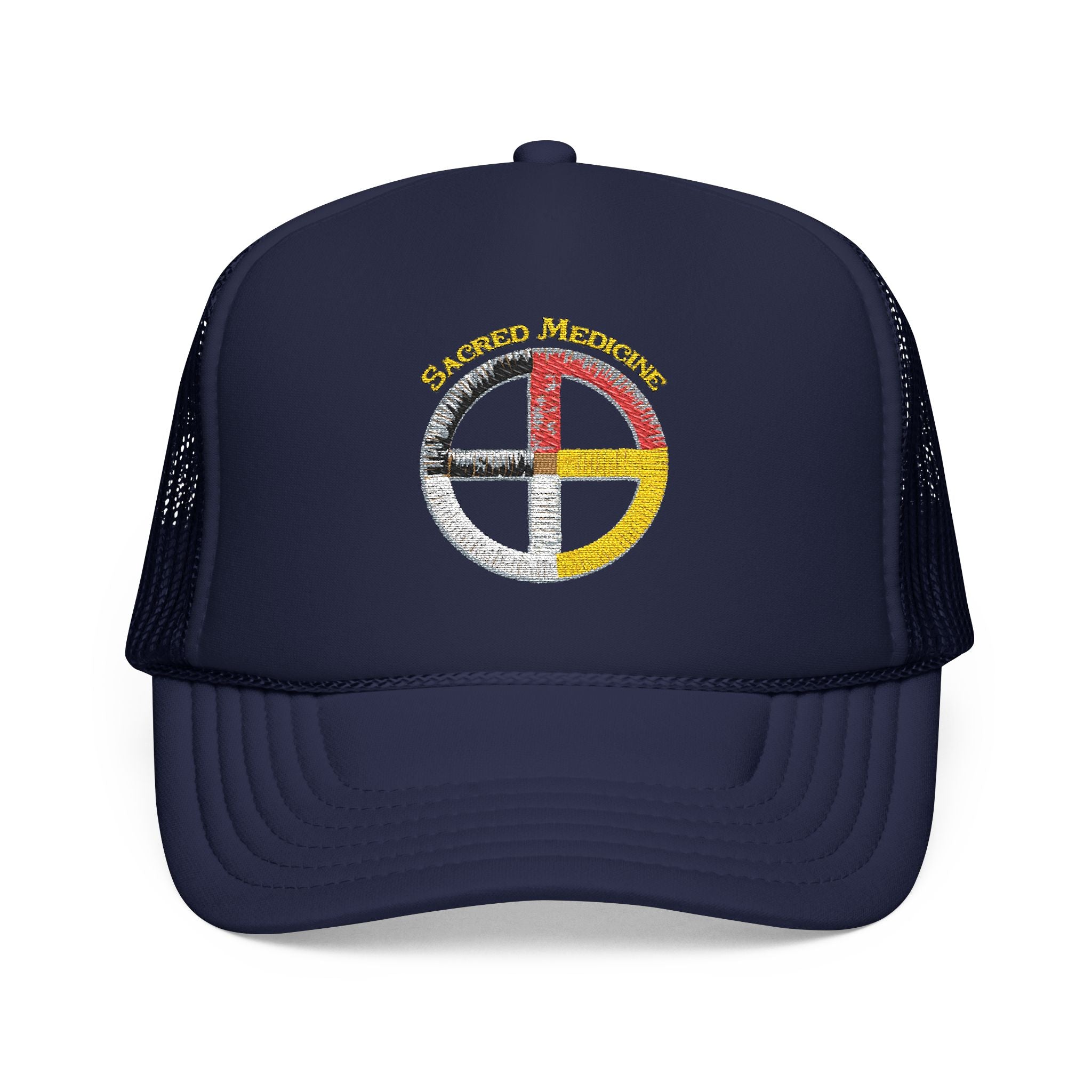 Ojibwe Sacred Medicine Wheel Trucker Hat