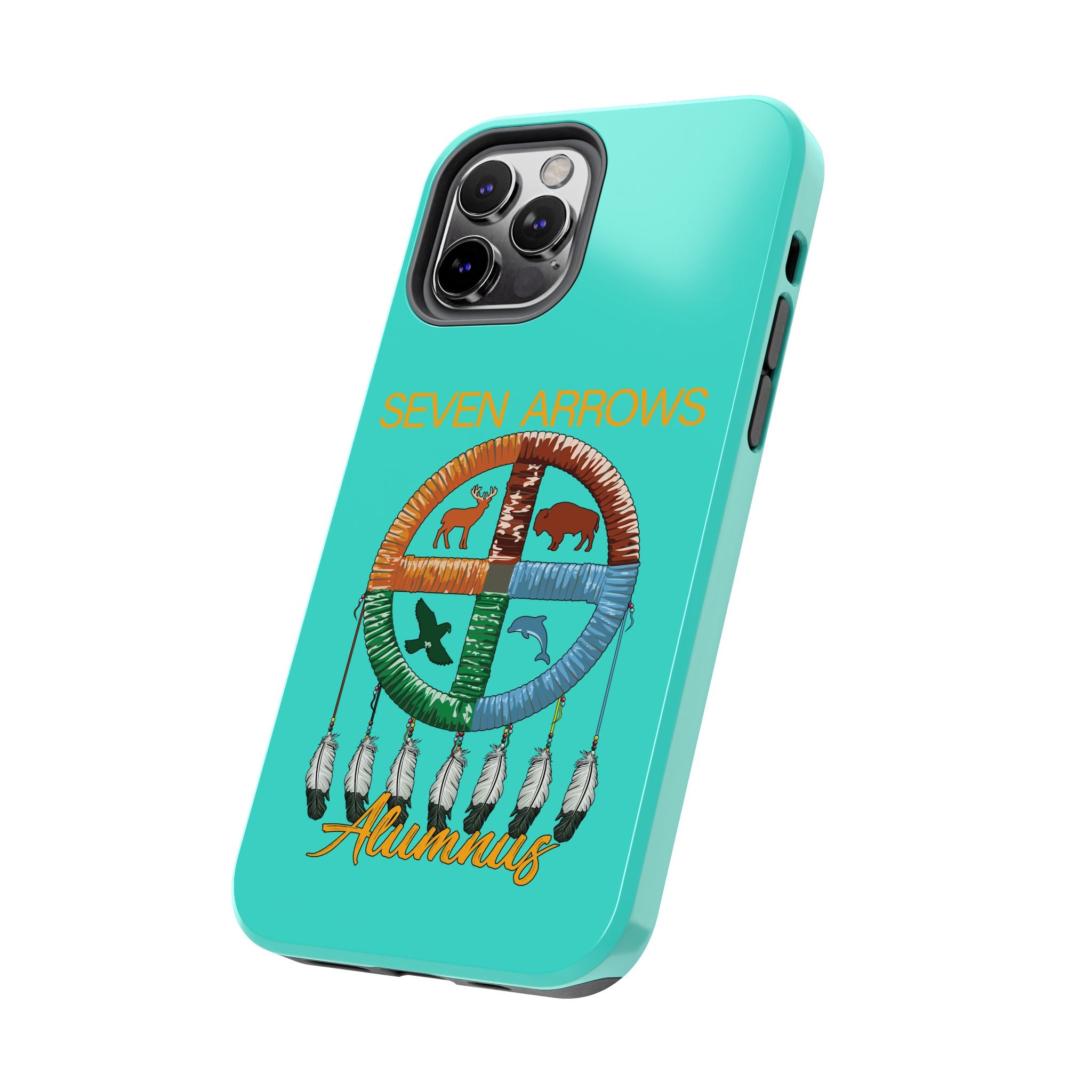 Tough Phone Case — 'Seven Arrows' Medicine Wheel Design (Alumnus)