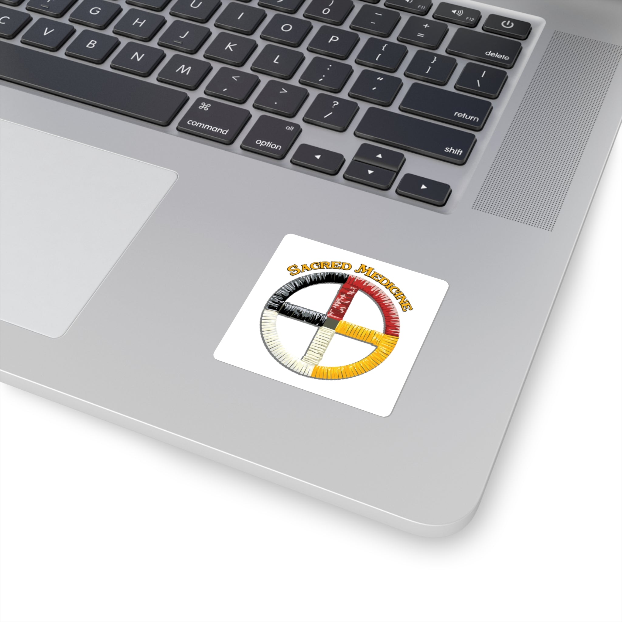 Lakota* Medicine Wheel Square Sticker ON SALE 10% OFF!