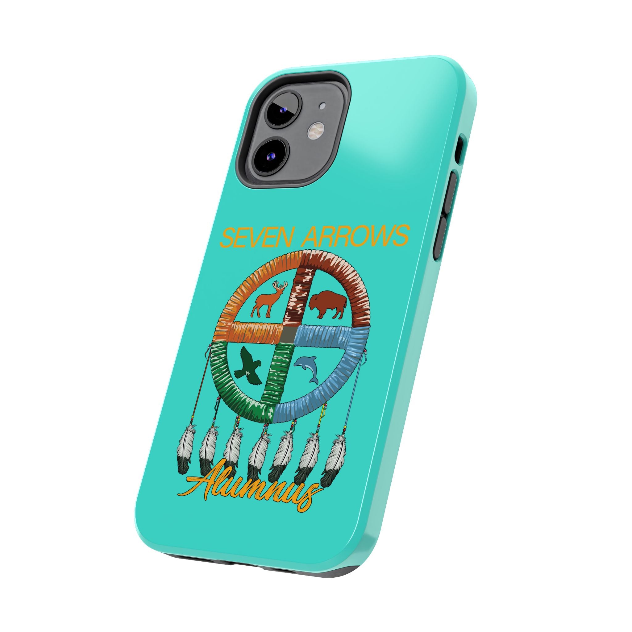 Tough Phone Case — 'Seven Arrows' Medicine Wheel Design (Alumnus)