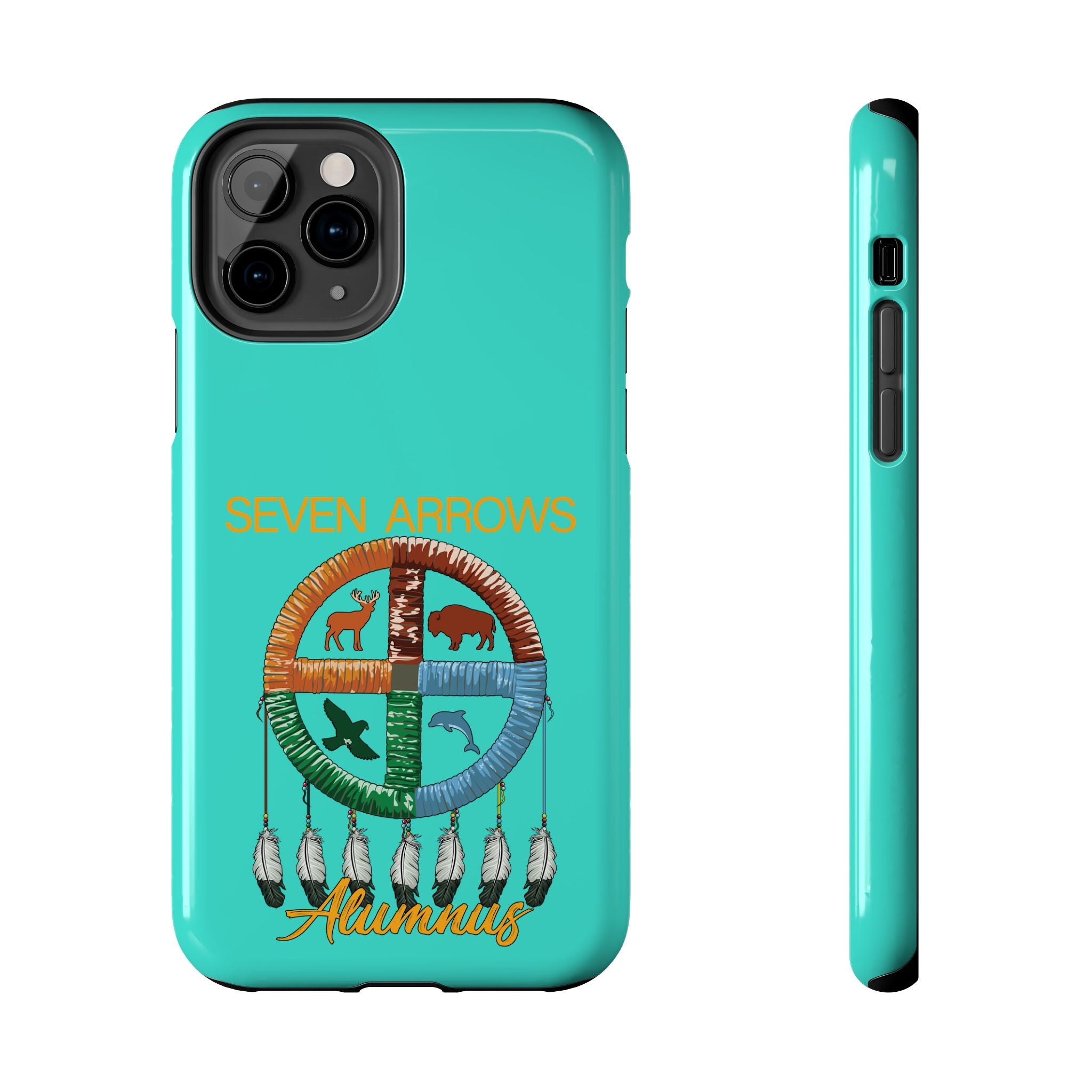 Tough Phone Case — 'Seven Arrows' Medicine Wheel Design (Alumnus)