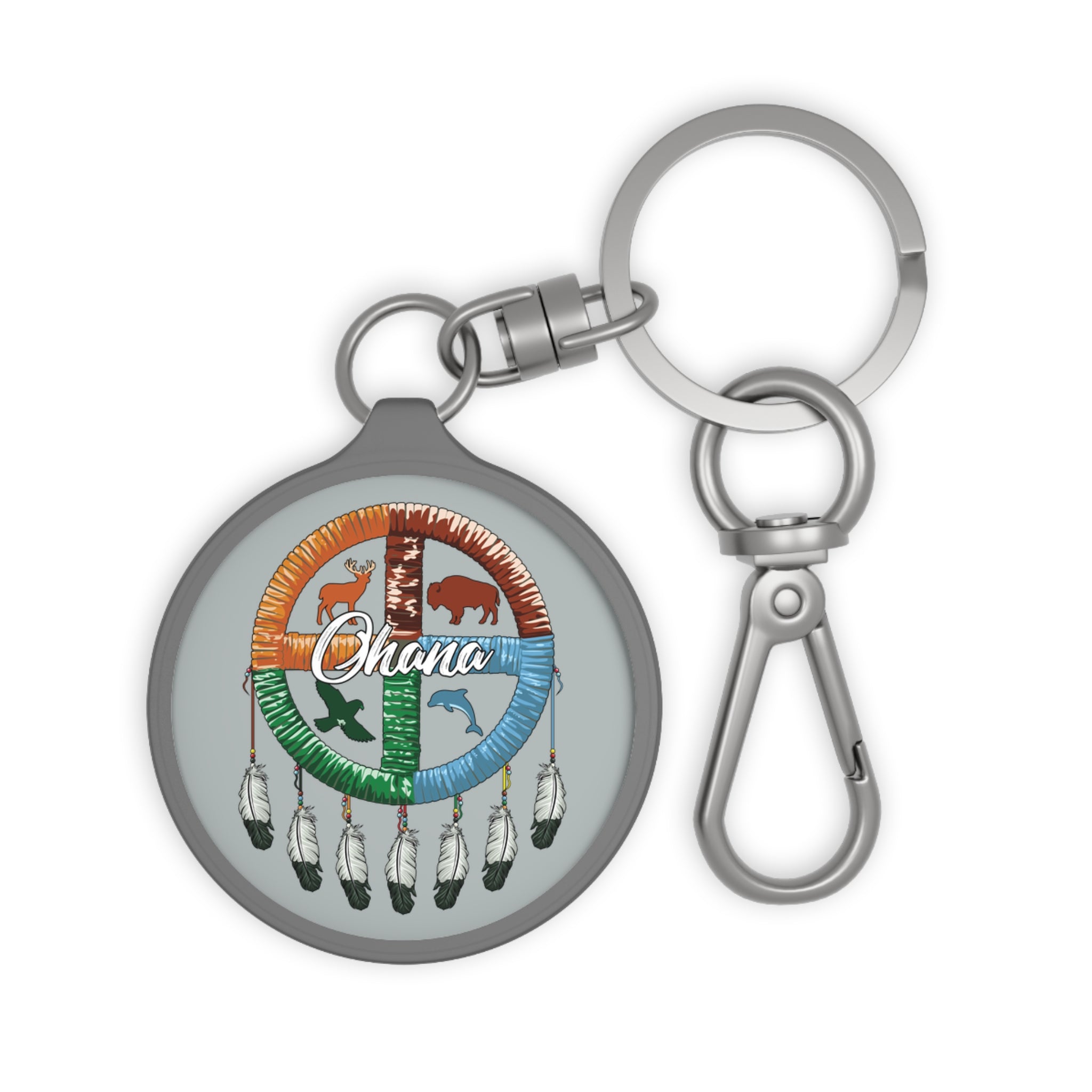 Ohana Medicine Wheel Keyring