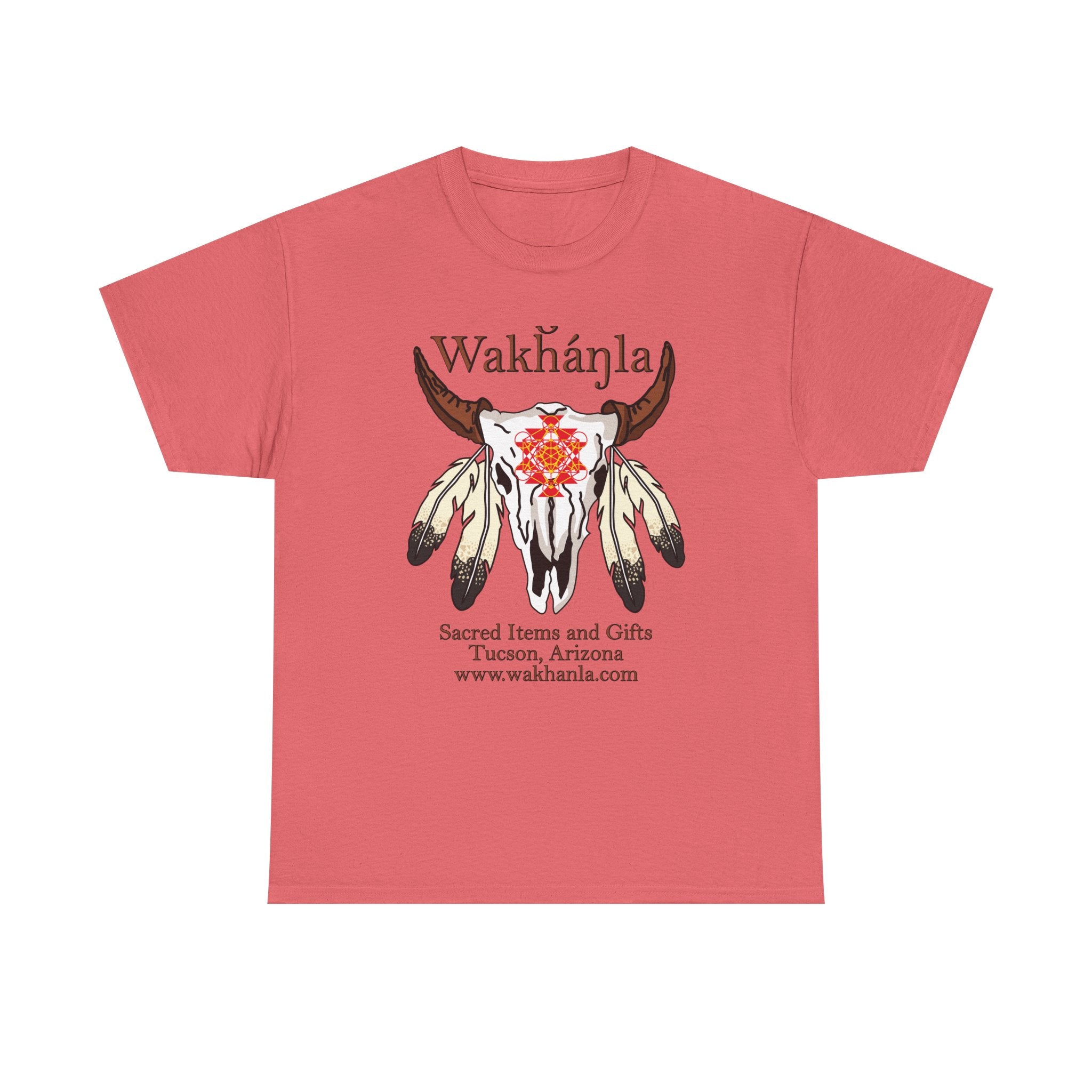 Wakhanla Buffalo Skull Logo T-Shirt — Native-Inspired Sacred Geometry Tee