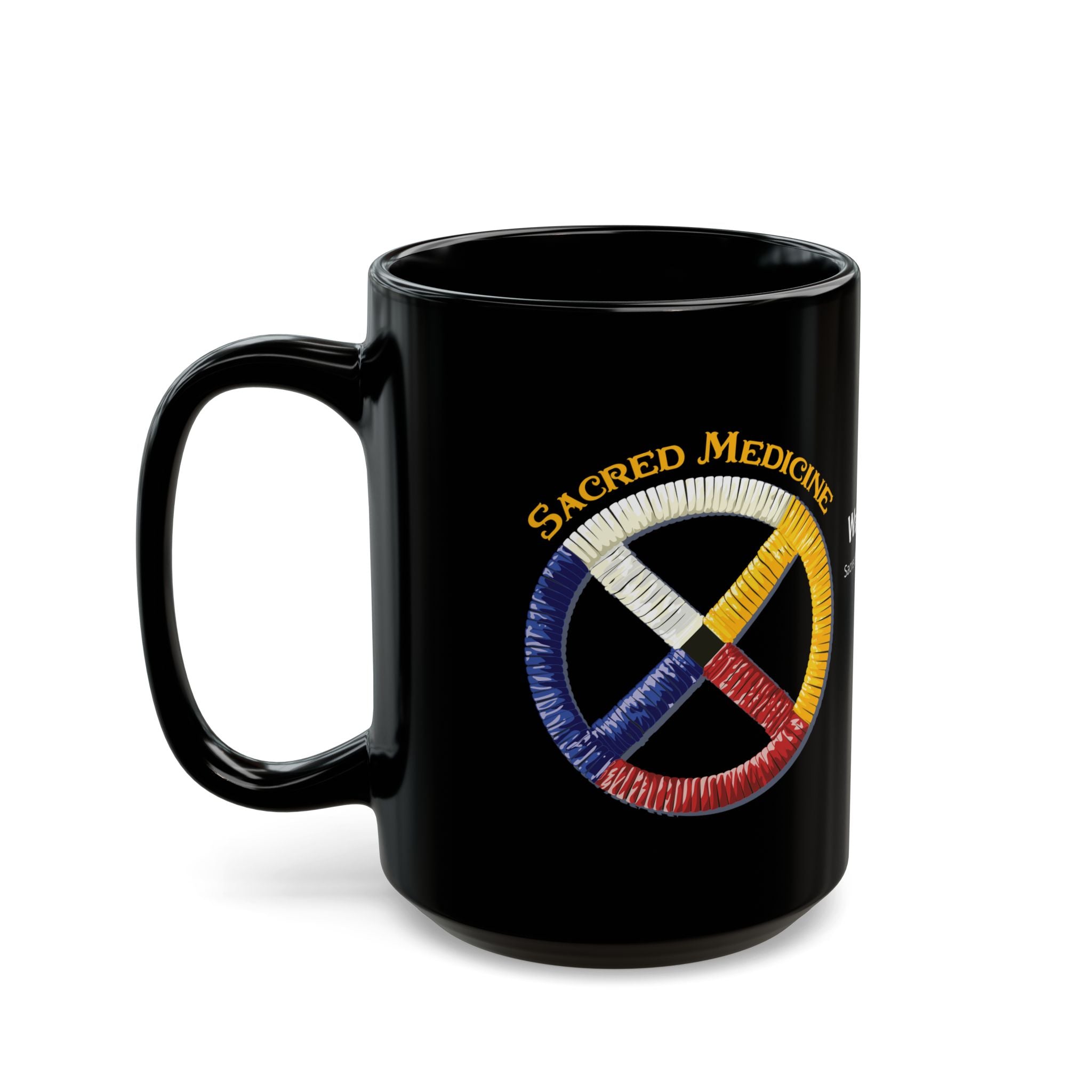 Cheyenne* Style Porcupine Quill Medicine Wheel Mug (11oz/15oz)