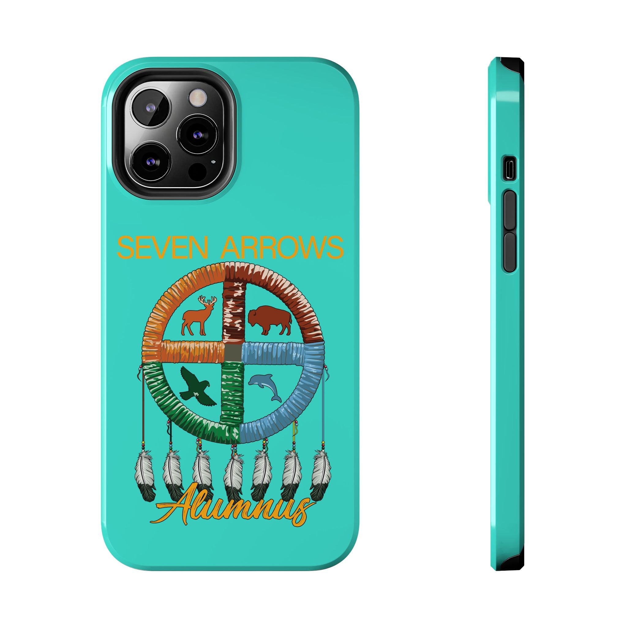 Tough Phone Case — 'Seven Arrows' Medicine Wheel Design (Alumnus)