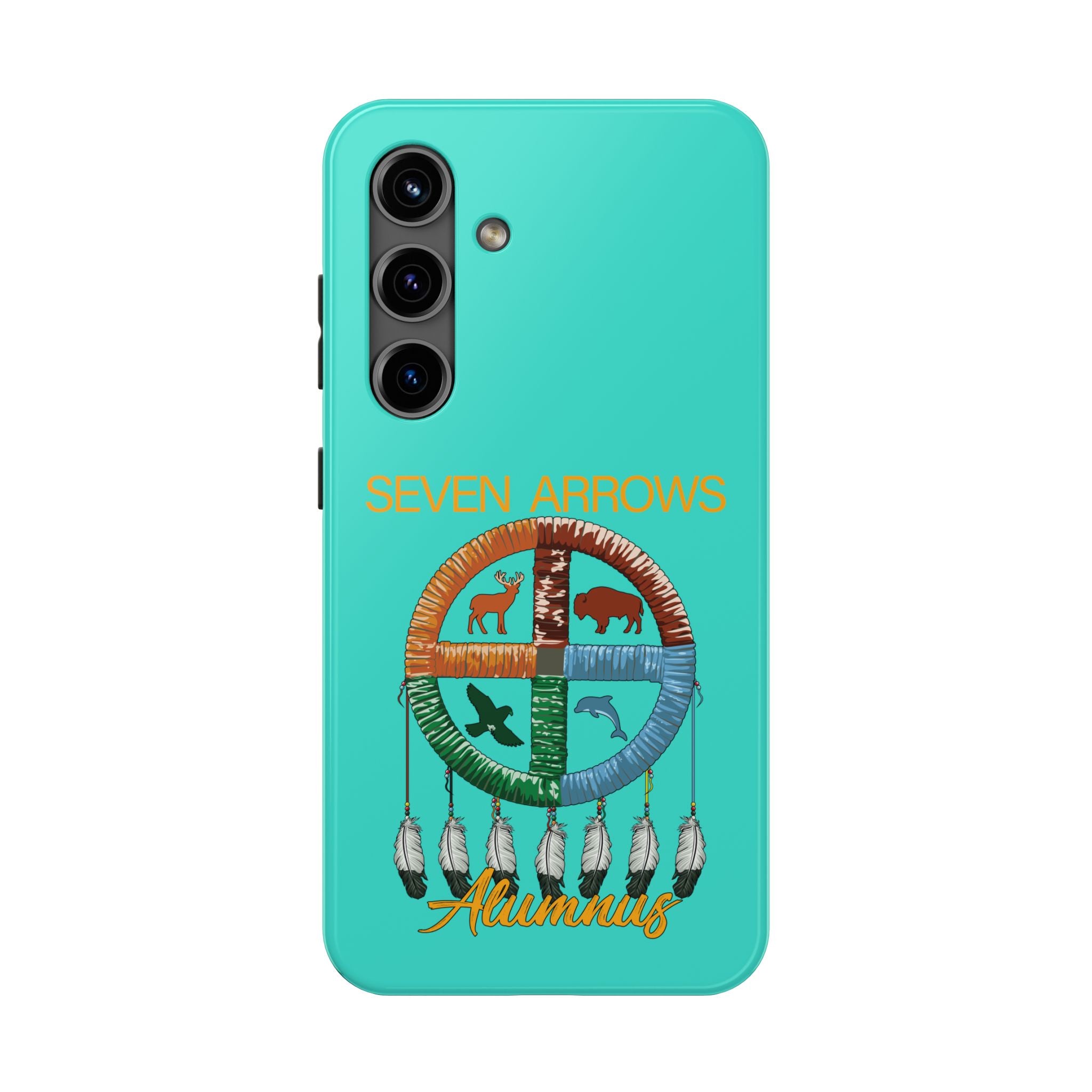 Tough Phone Case — 'Seven Arrows' Medicine Wheel Design (Alumnus)