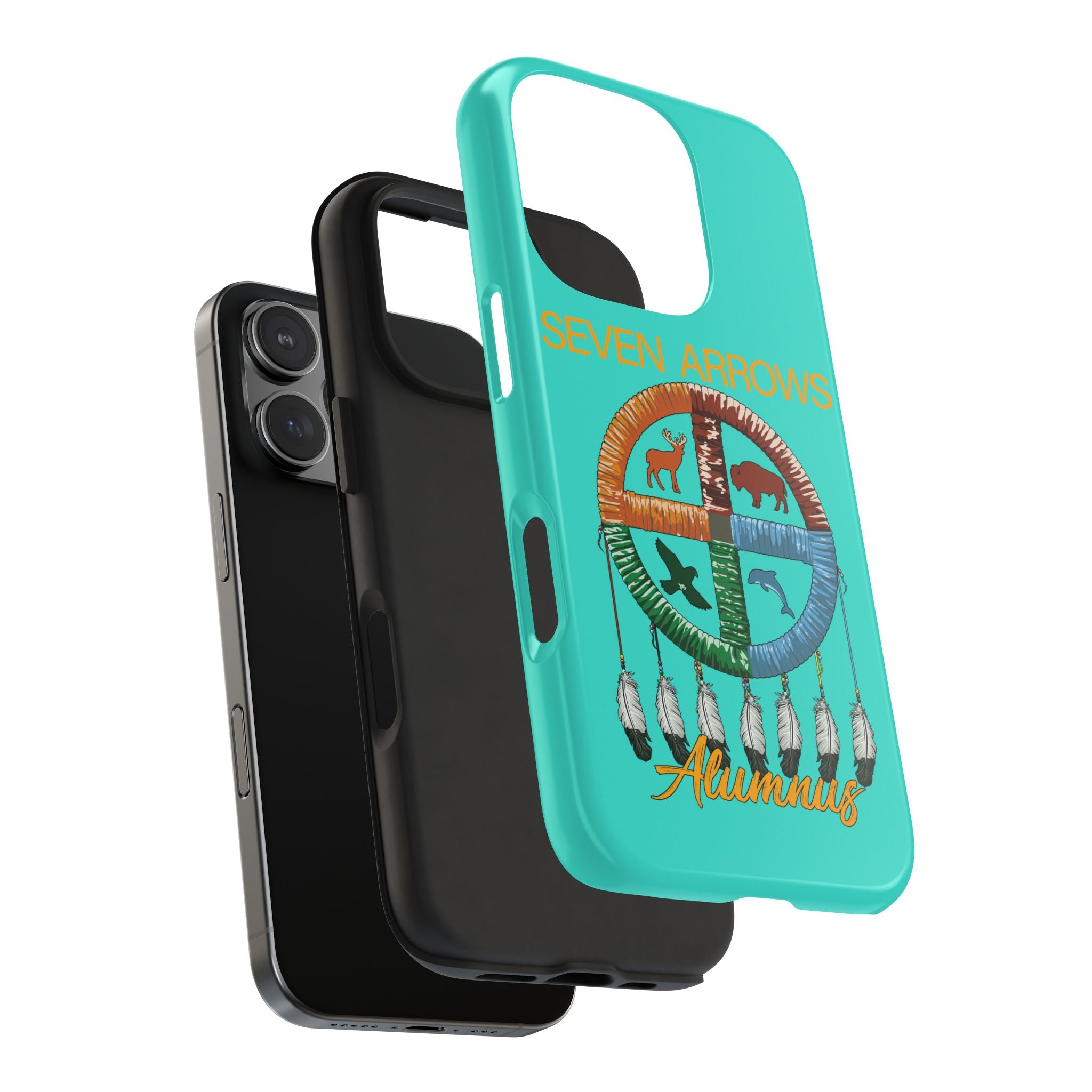 Tough Phone Case — 'Seven Arrows' Medicine Wheel Design (Alumnus)