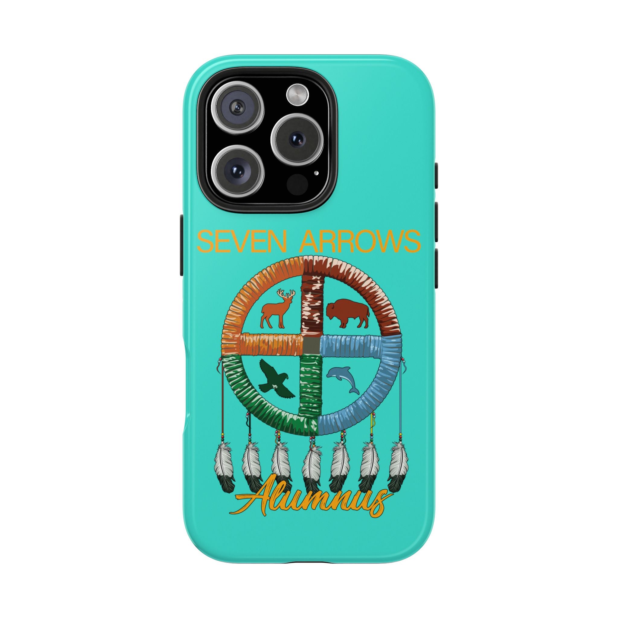 Tough Phone Case — 'Seven Arrows' Medicine Wheel Design (Alumnus)