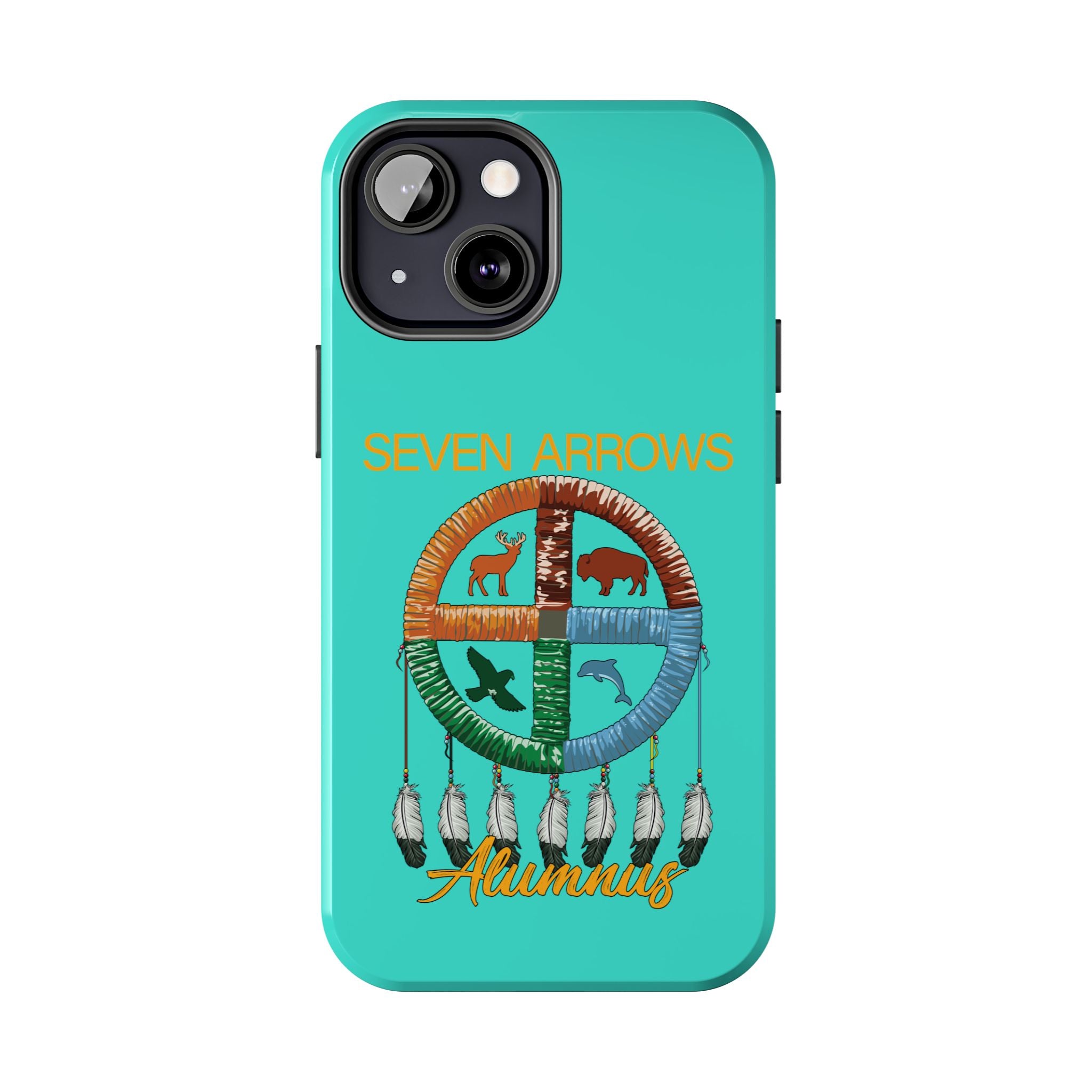 Tough Phone Case — 'Seven Arrows' Medicine Wheel Design (Alumnus)