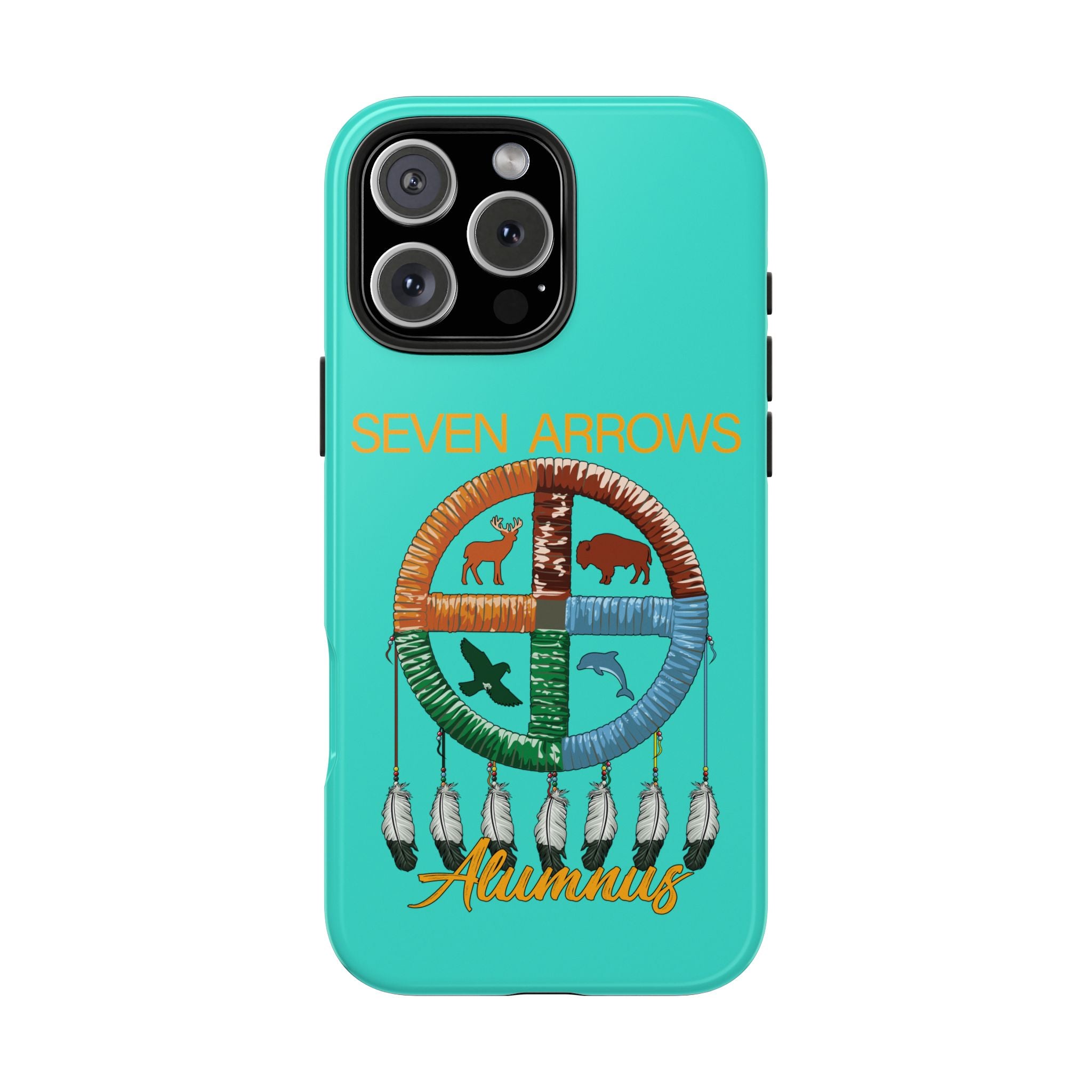 Tough Phone Case — 'Seven Arrows' Medicine Wheel Design (Alumnus)