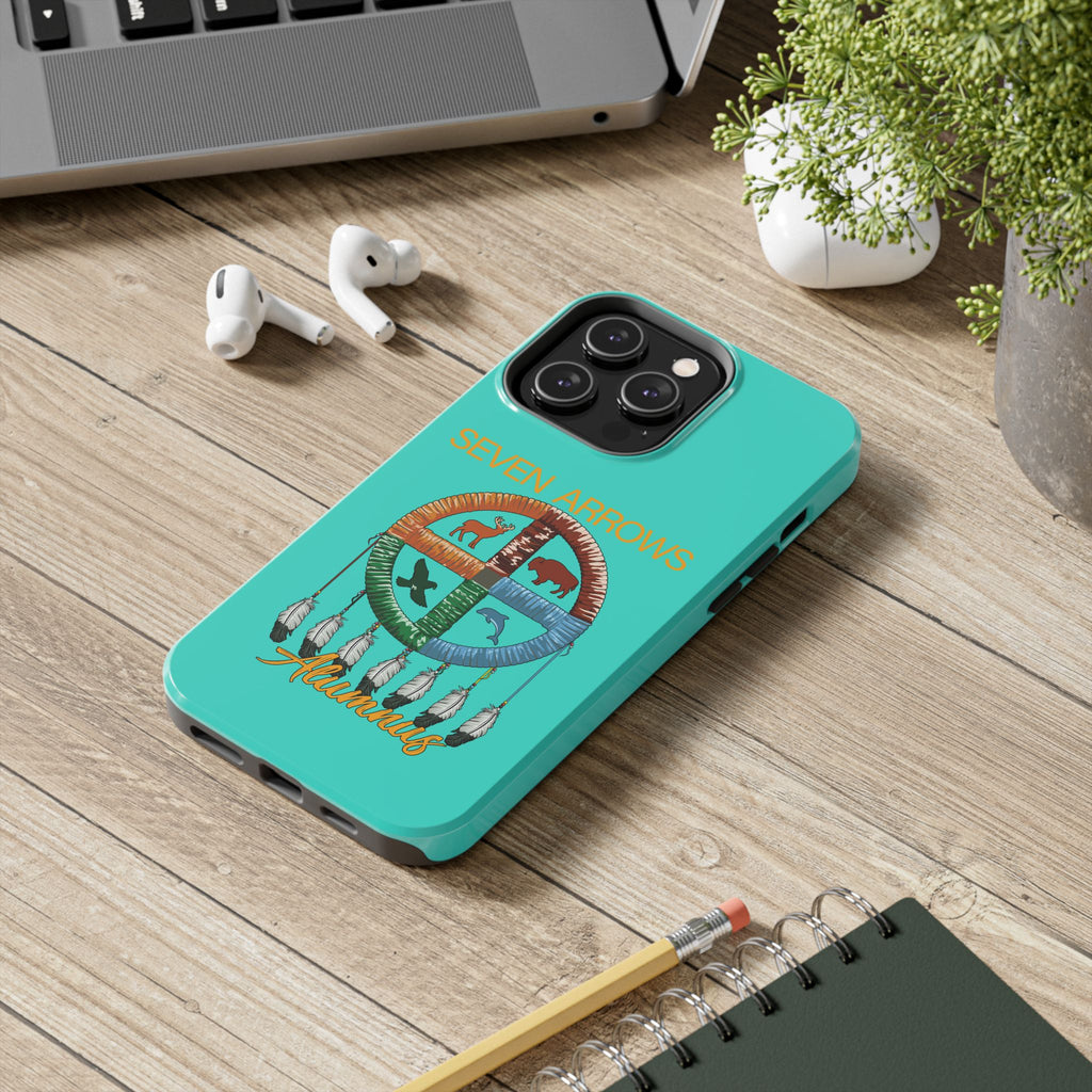 Tough Phone Case — 'Seven Arrows' Medicine Wheel Design (Alumnus)