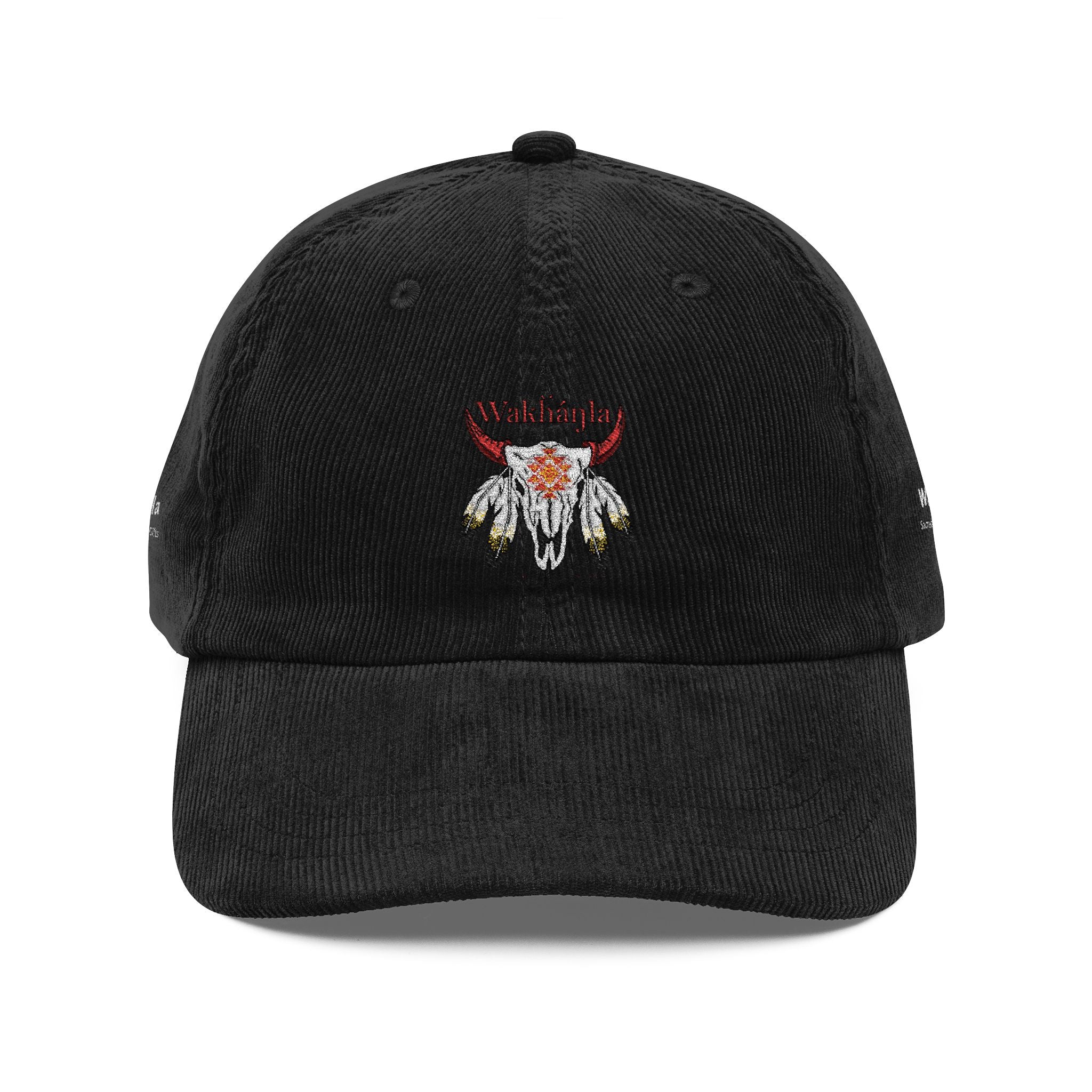Embroidered Vintage Corduroy Cap — Wakhanla Logo