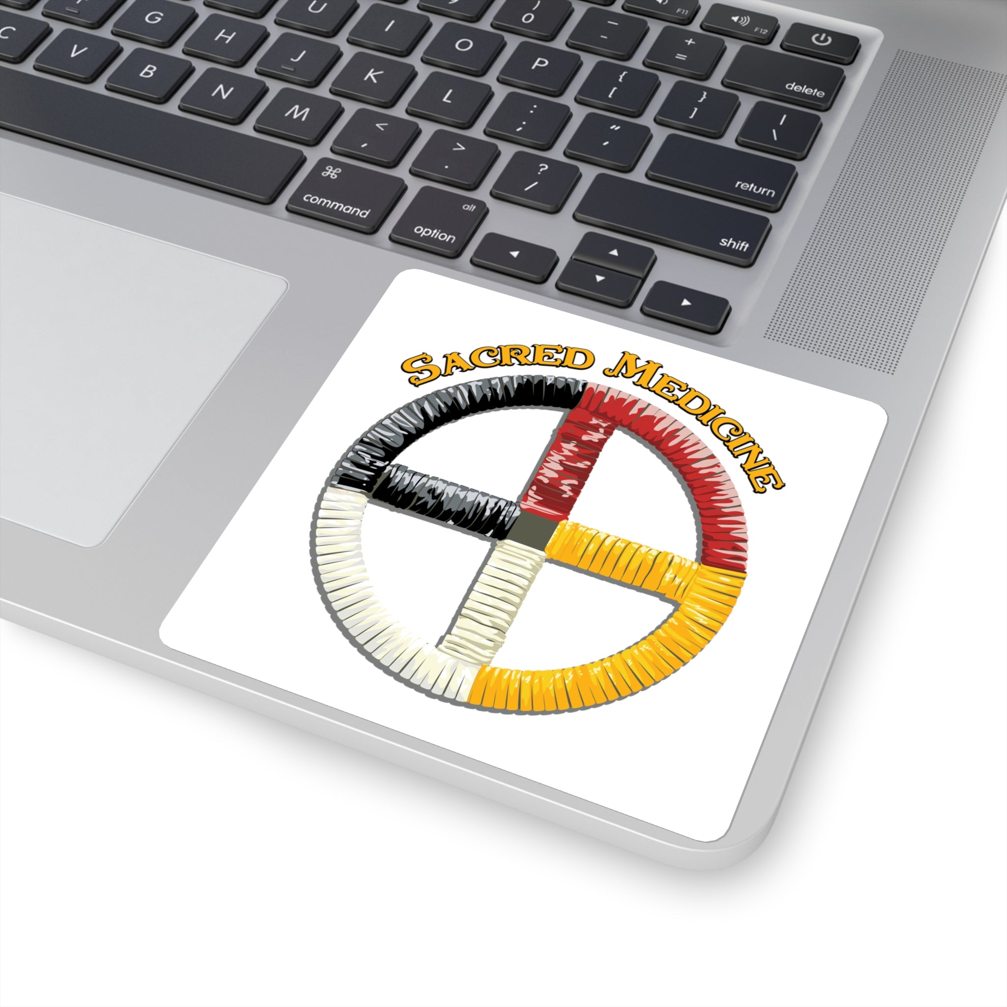Lakota* Medicine Wheel Square Sticker ON SALE 10% OFF!