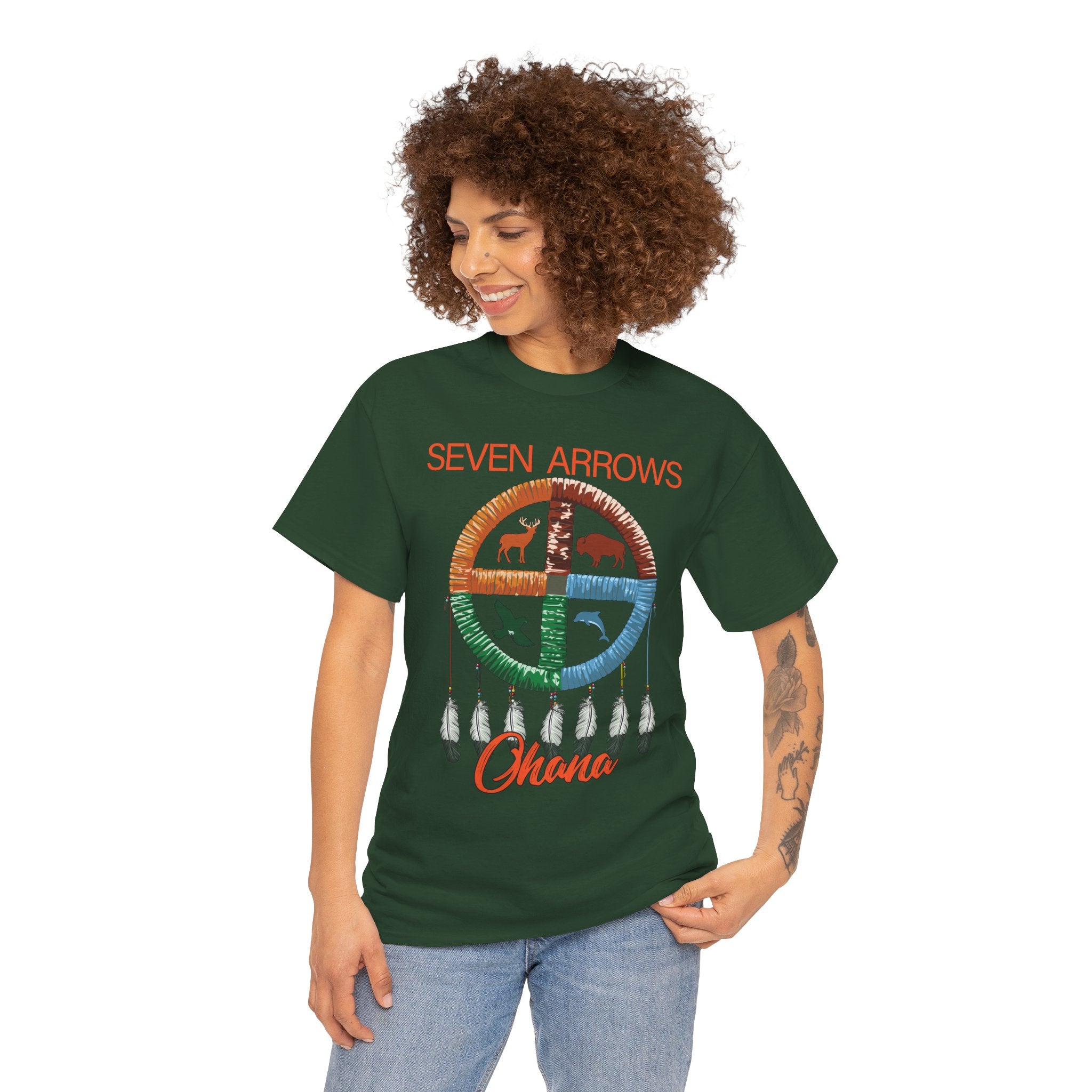 Seven Arrows Ohana — Medicine Wheel Graphic Tee