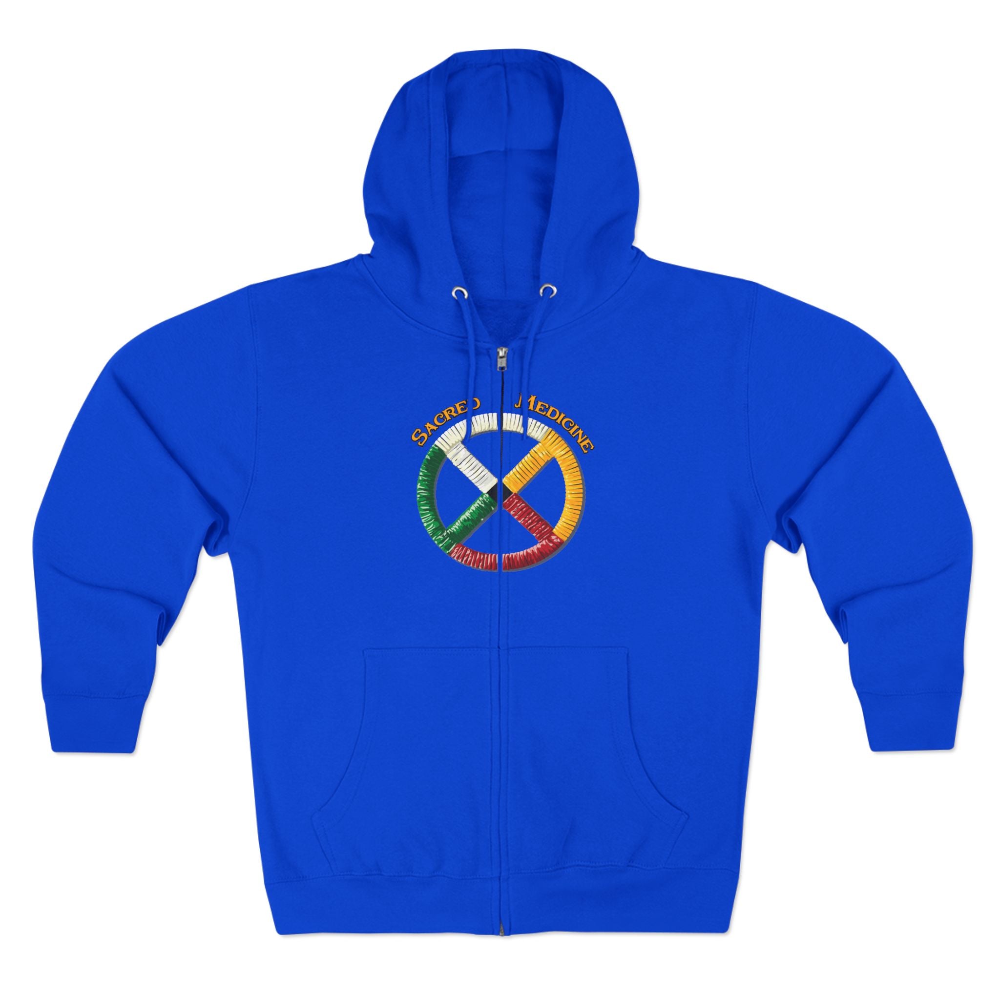 Cree* Style Medicine Wheel Zip Hoodie