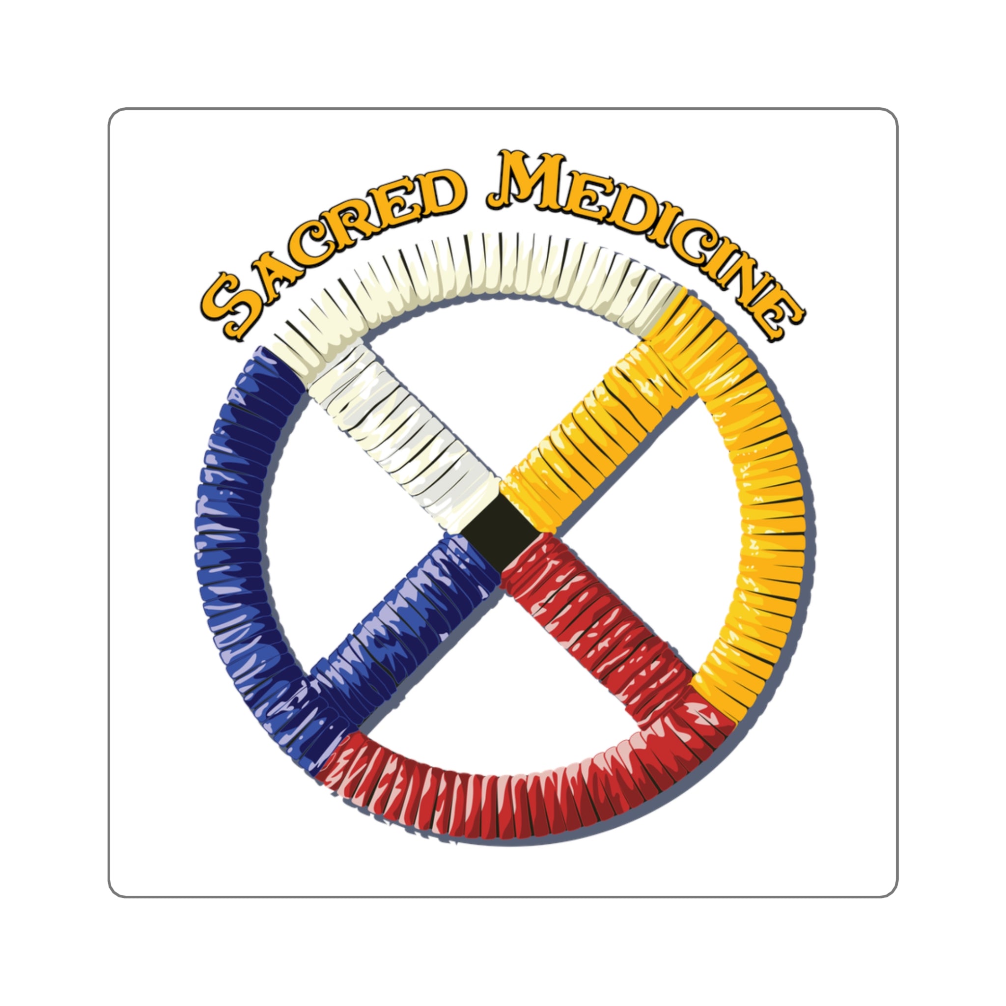 Cheyenne* Medicine Wheel Square Sticker ON SALE 10% OFF!