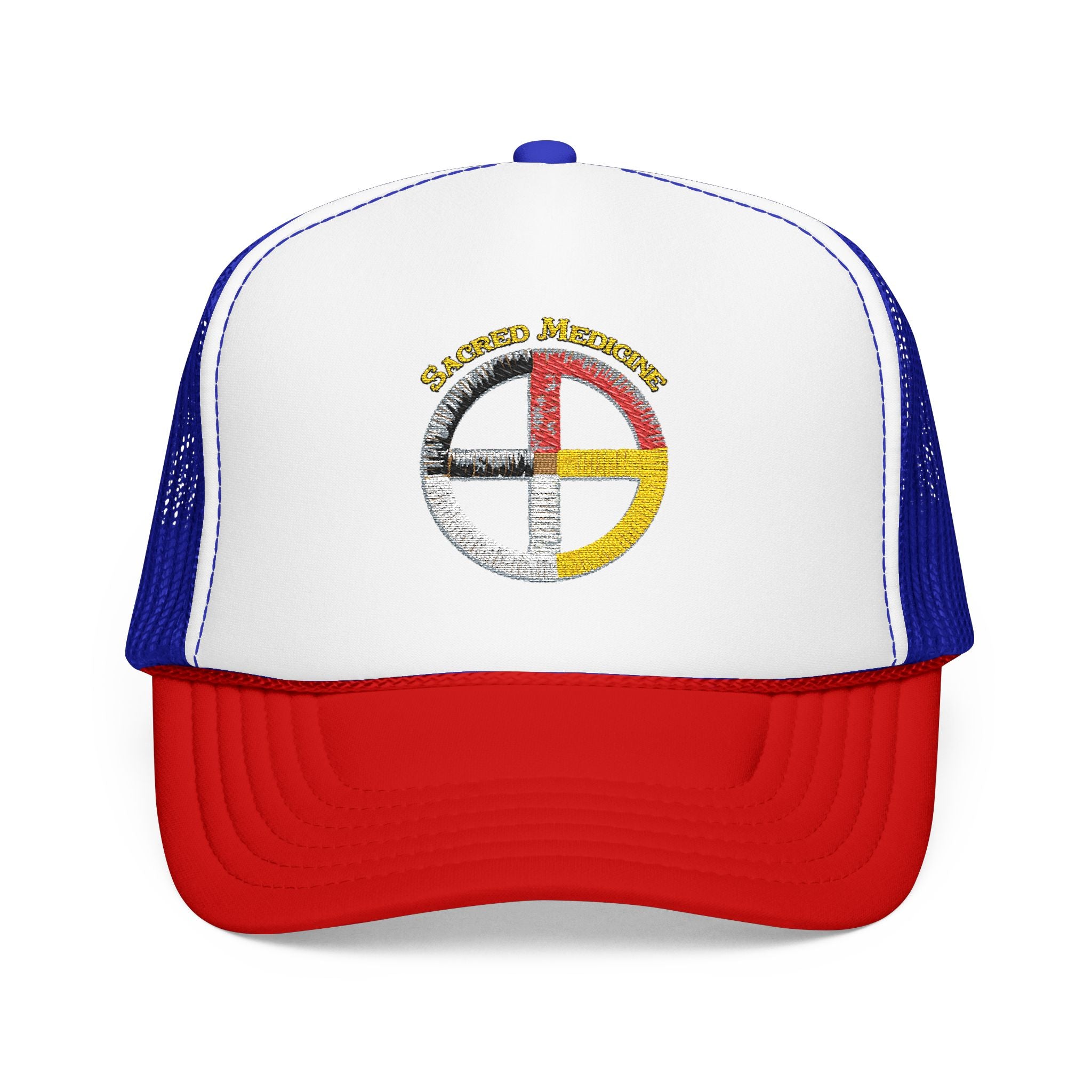 Ojibwe Sacred Medicine Wheel Trucker Hat