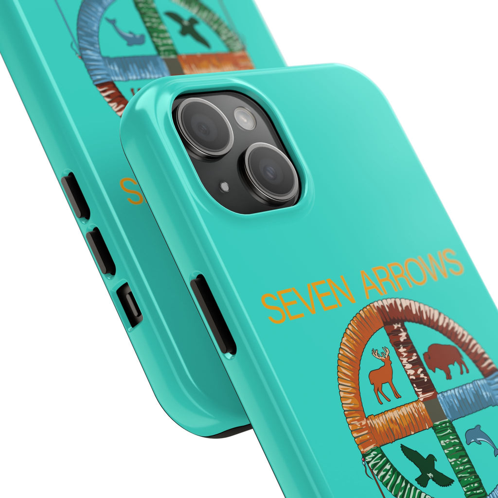 Tough Phone Case — 'Seven Arrows' Medicine Wheel Design (Alumnus)