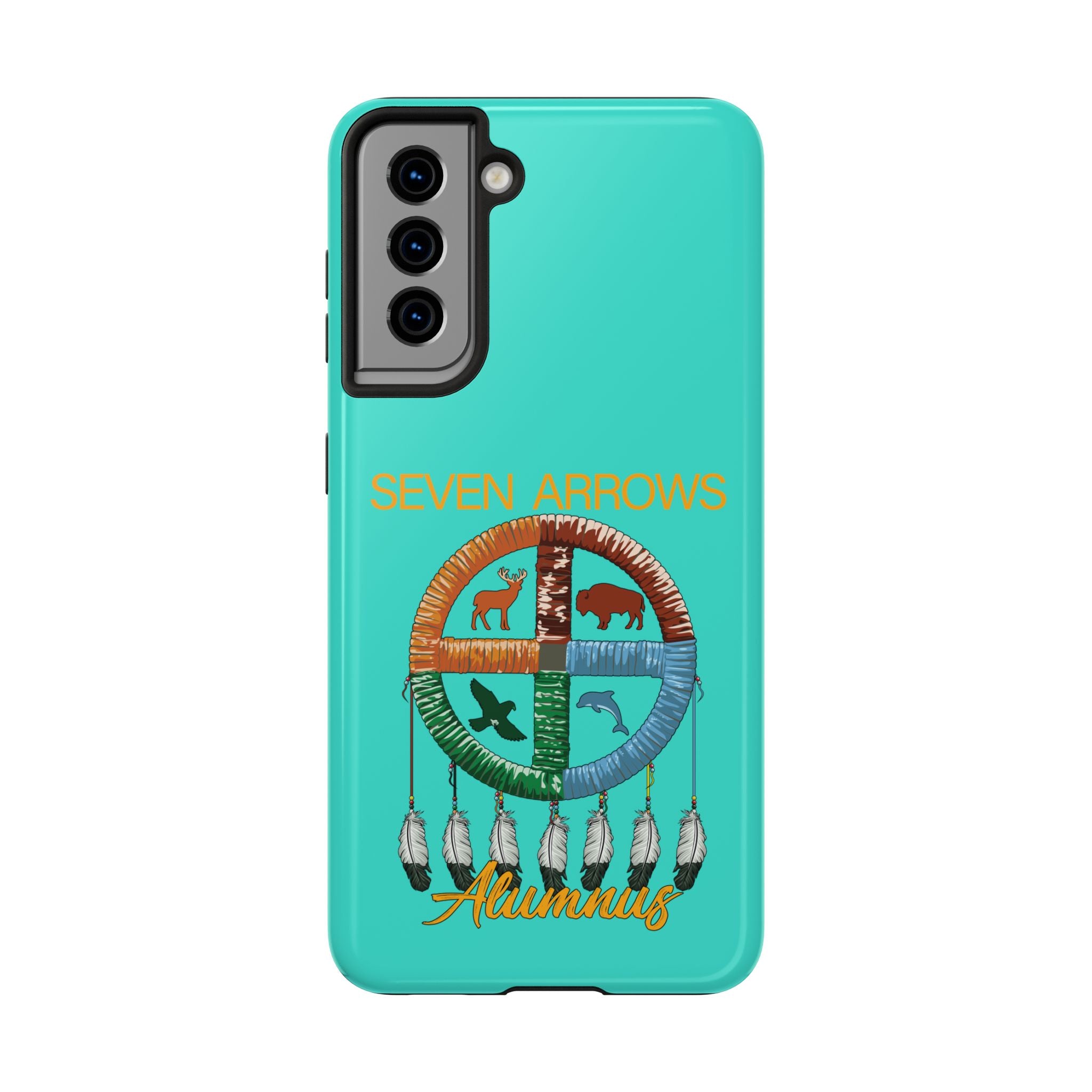 Tough Phone Case — 'Seven Arrows' Medicine Wheel Design (Alumnus)