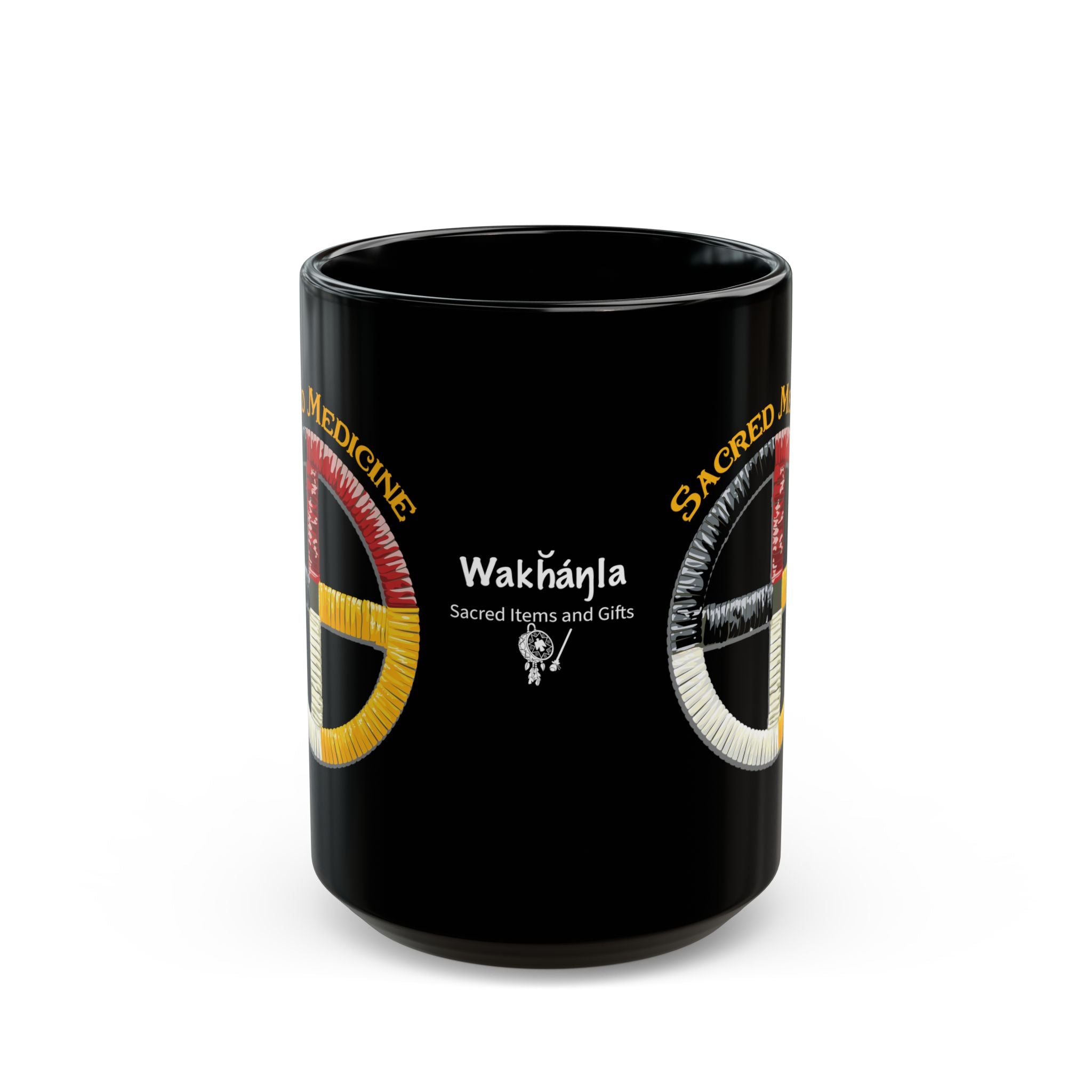 Lakota* Style Porcupine Quill Medicine Wheel Mug (11oz/15oz)