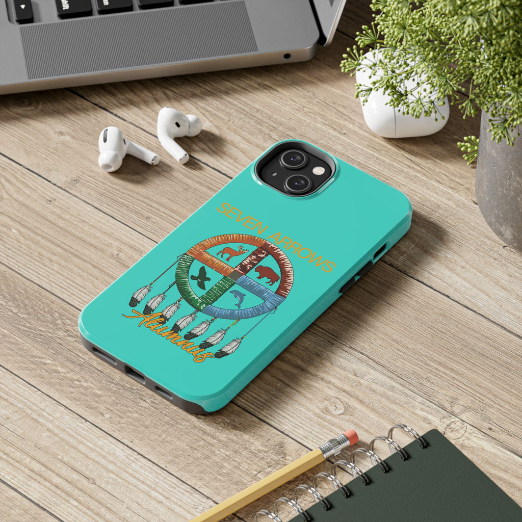 Tough Phone Case — 'Seven Arrows' Medicine Wheel Design (Alumnus)