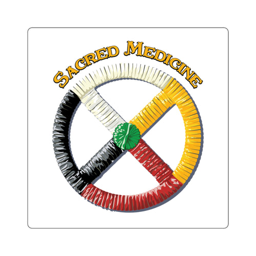 Anishinaabe* Medicine Wheel Square Sticker ON SALE 10% OFF!