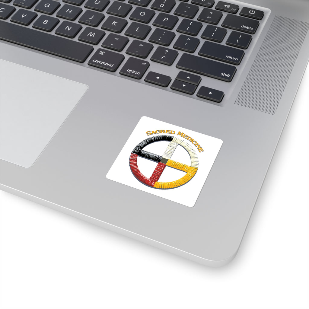 Ojibwe* Medicine Wheel Square Sticker ON SALE 10% OFF!