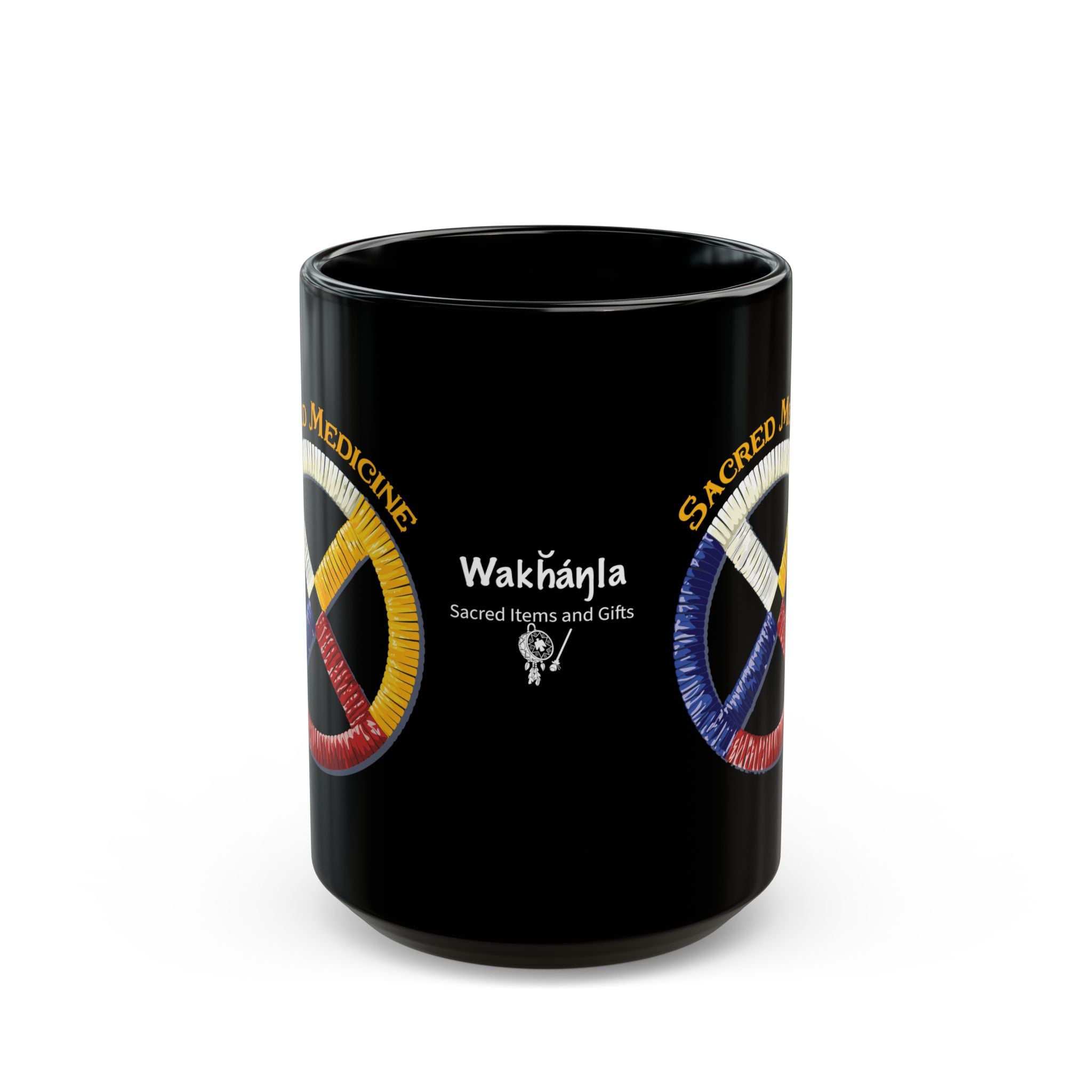 Cheyenne* Style Porcupine Quill Medicine Wheel Mug (11oz/15oz)