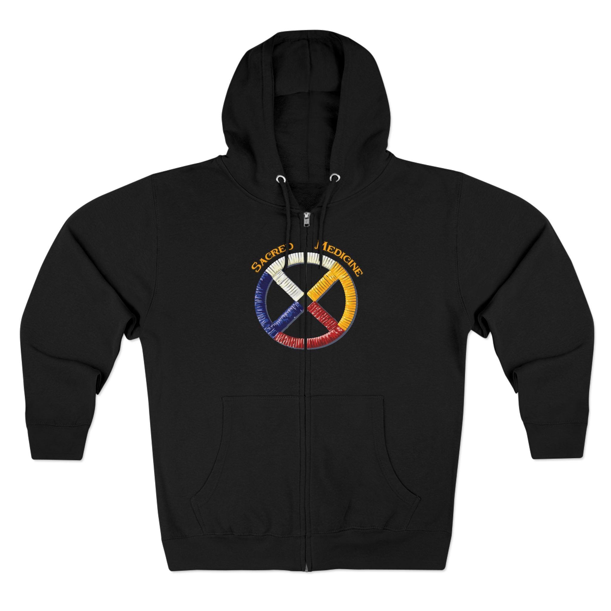 Cheyenne* Style Medicine Wheel Zip Hoodie