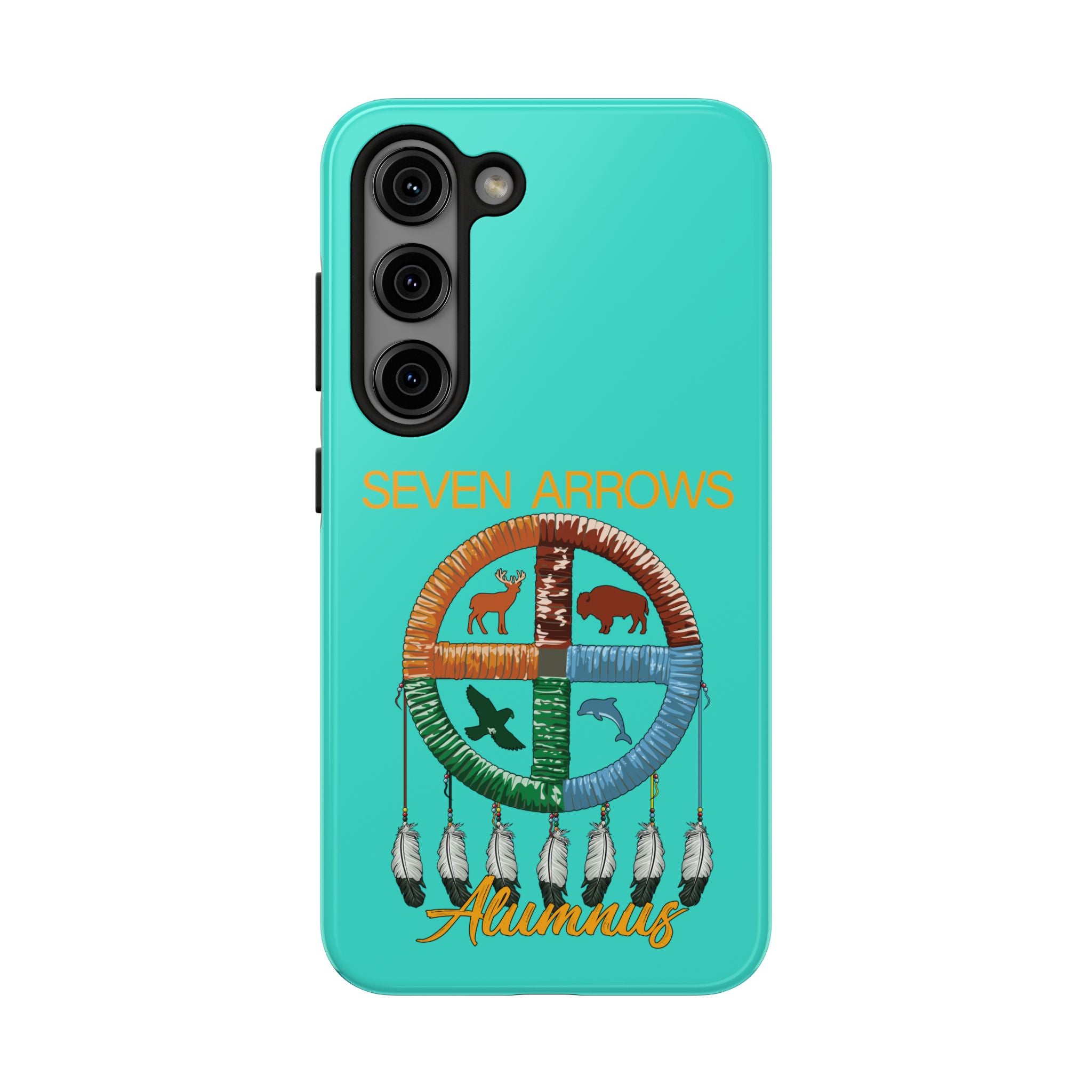 Tough Phone Case — 'Seven Arrows' Medicine Wheel Design (Alumnus)