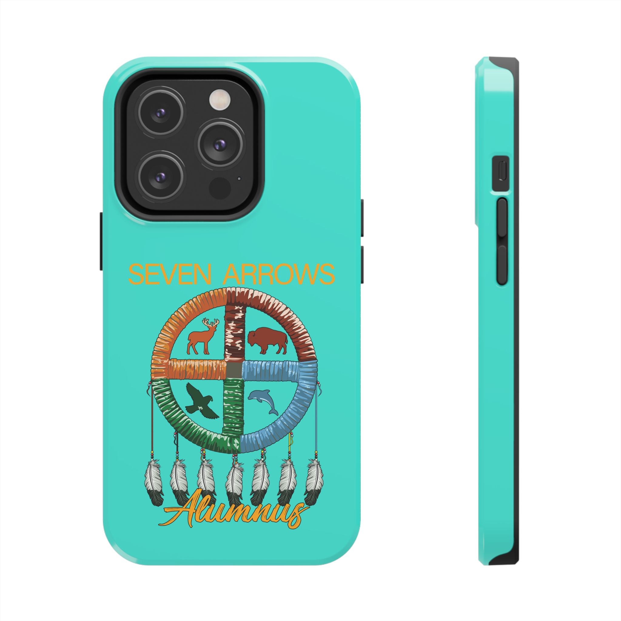 Tough Phone Case — 'Seven Arrows' Medicine Wheel Design (Alumnus)