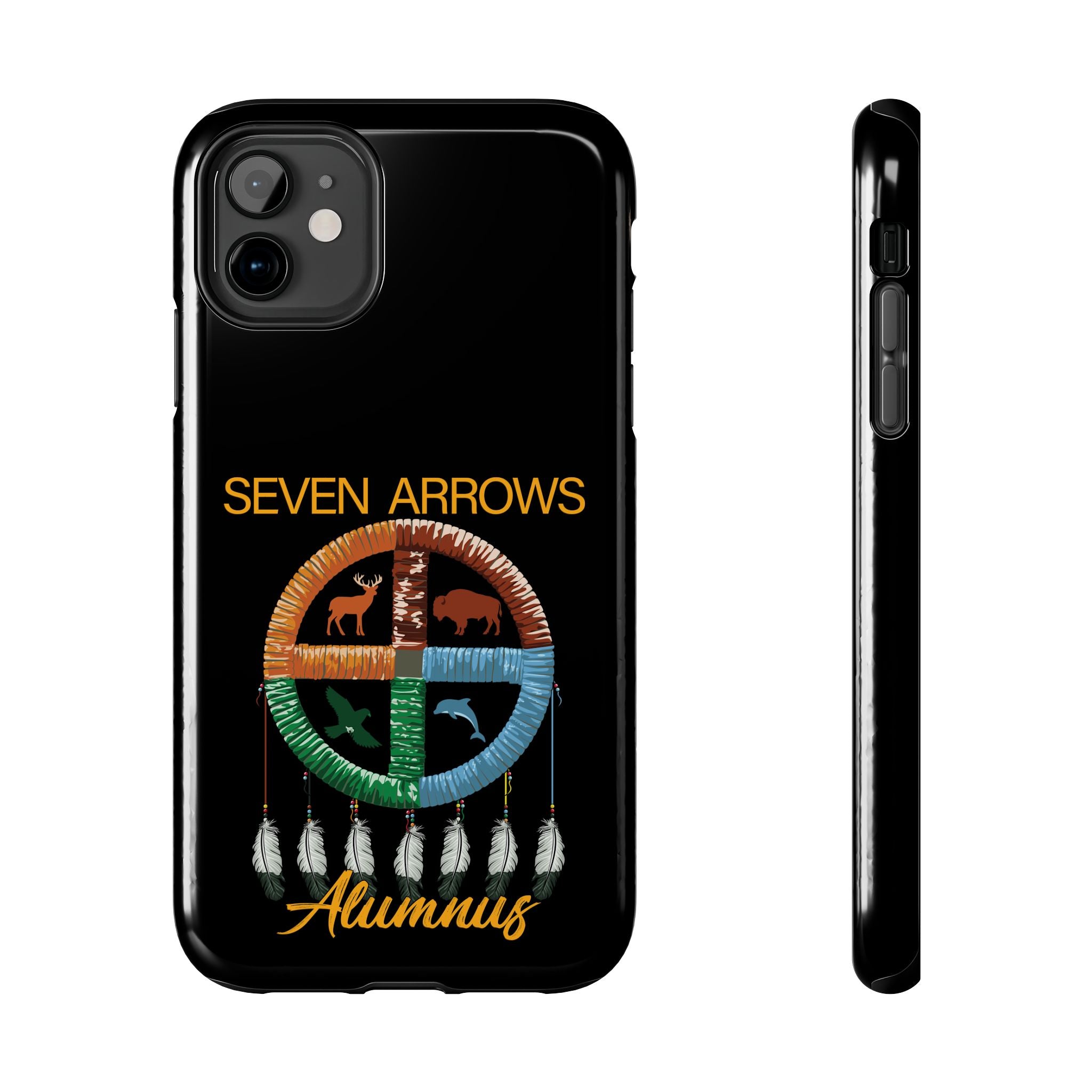 Tough Phone Case — 'Seven Arrows' Medicine Wheel Design (Alumnus)