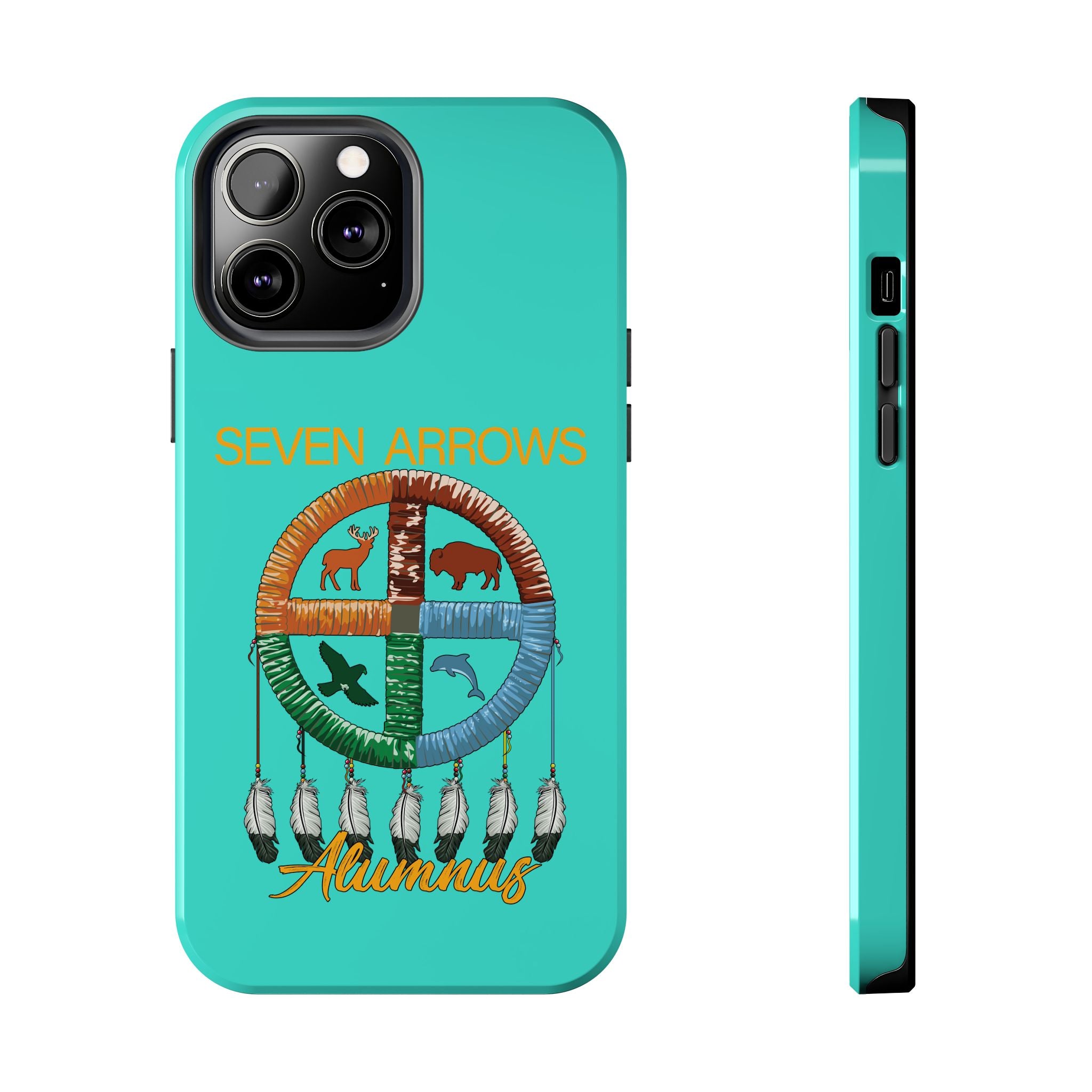 Tough Phone Case — 'Seven Arrows' Medicine Wheel Design (Alumnus)