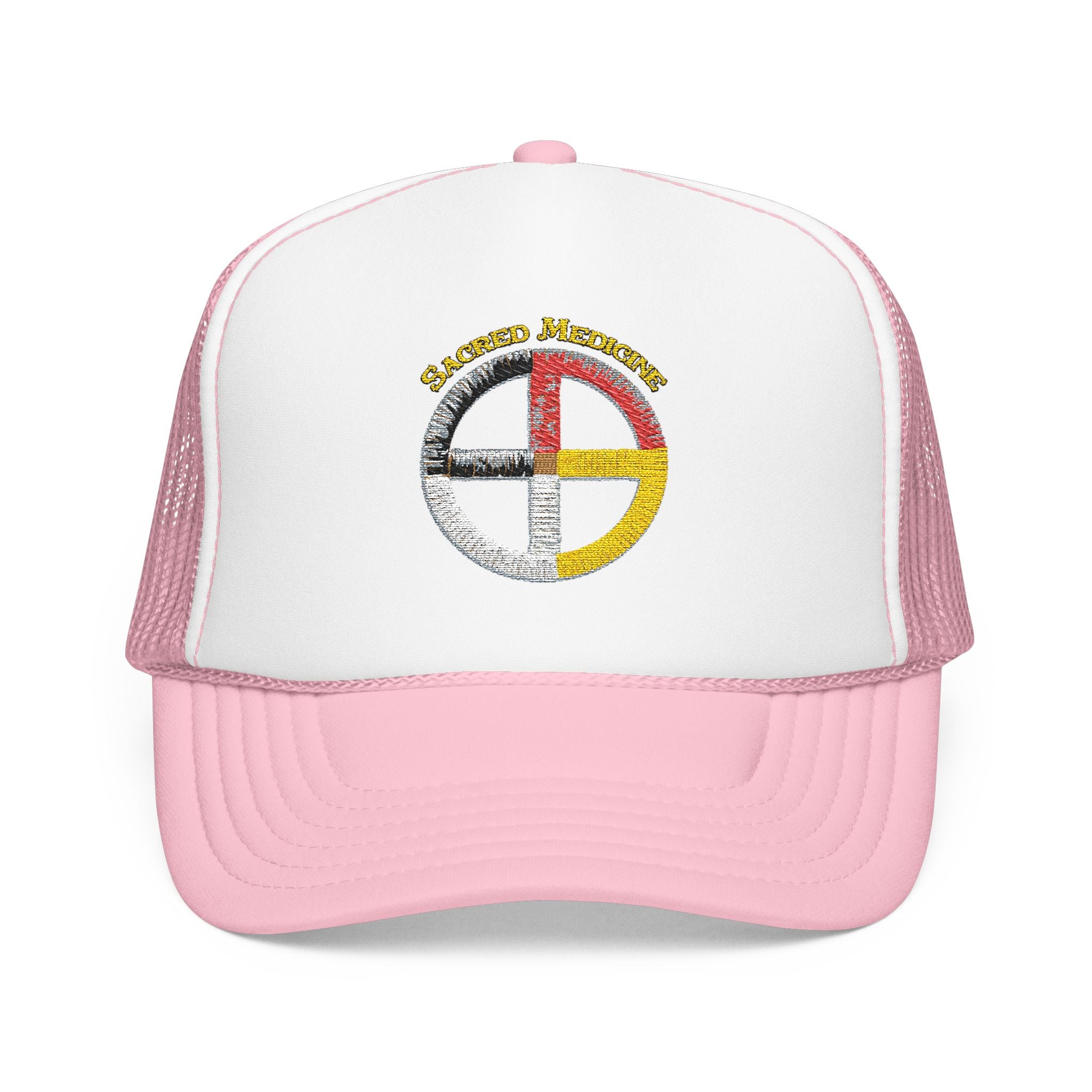 Ojibwe Sacred Medicine Wheel Trucker Hat