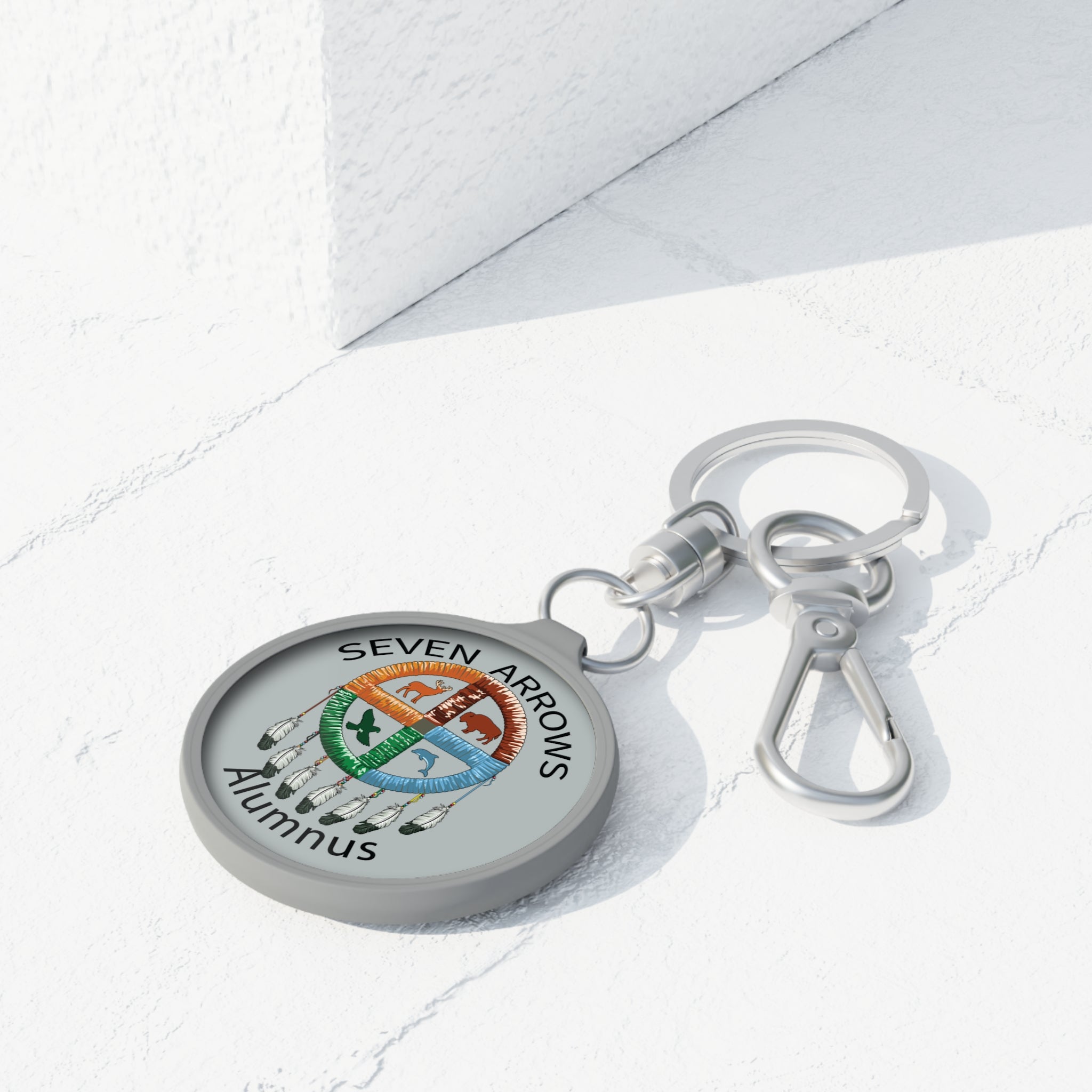 Seven Arrows Alumnus Medicine Wheel Keyring